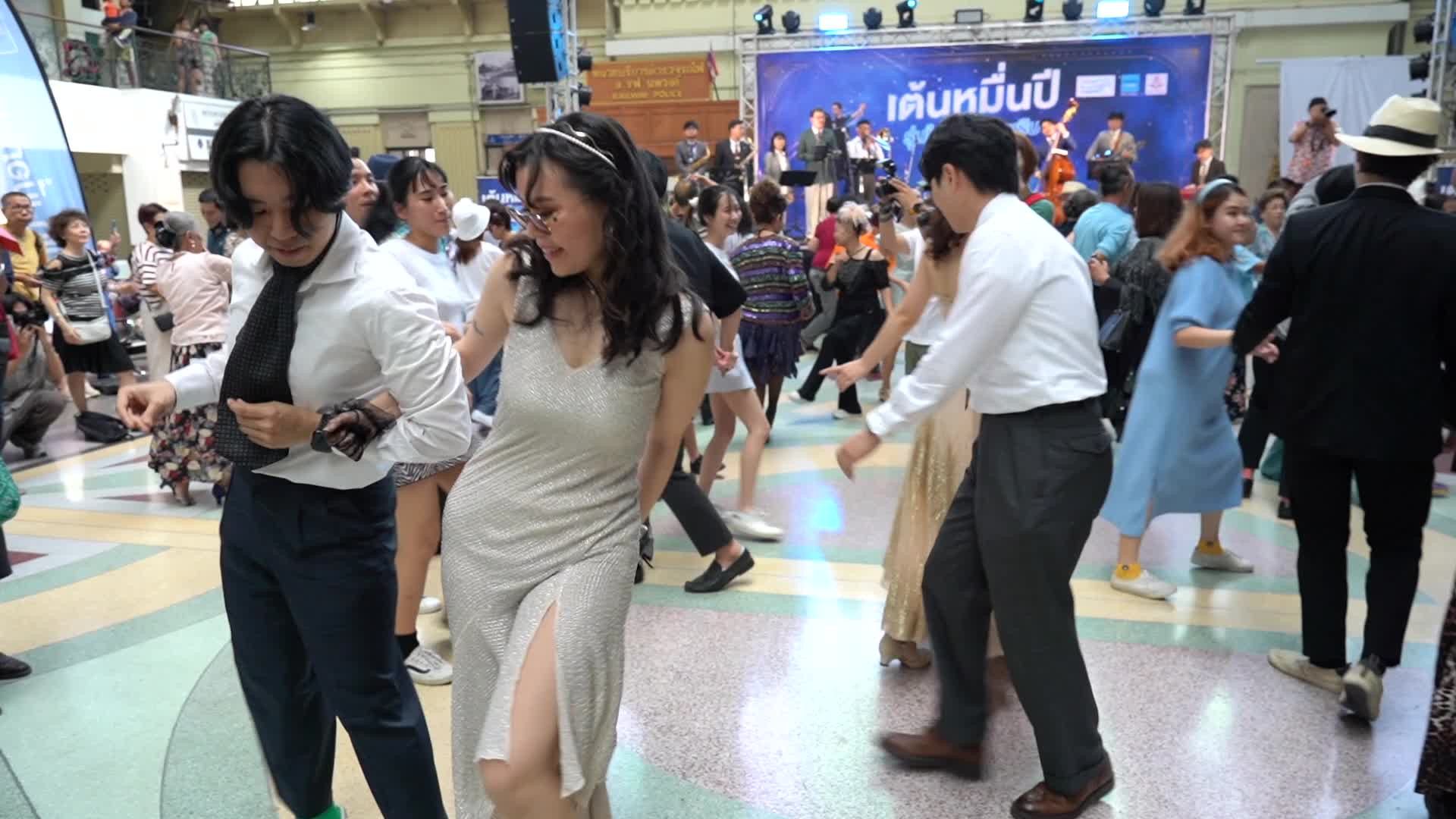 Swing Dance Party at Hua Lamphong Railway Station.