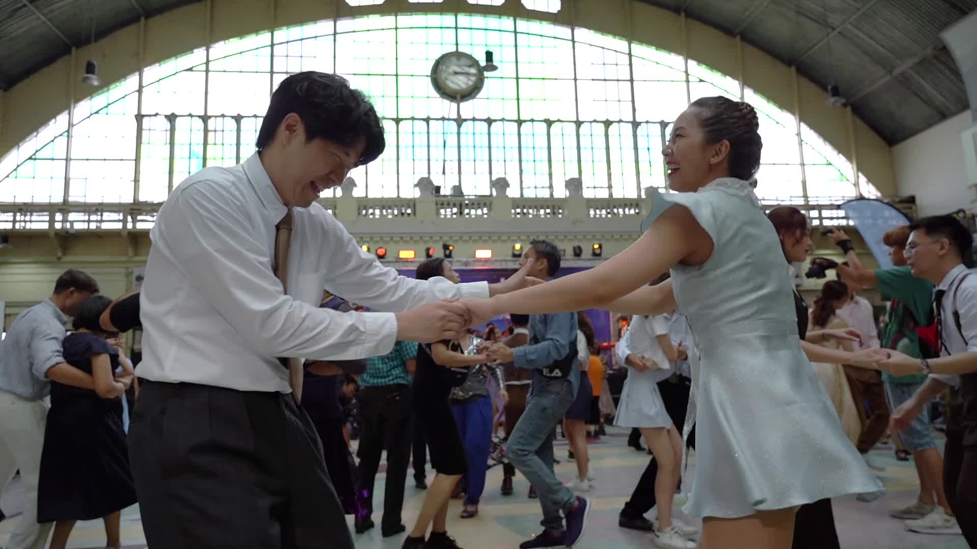Swing Dance Party at Hua Lamphong Railway Station.