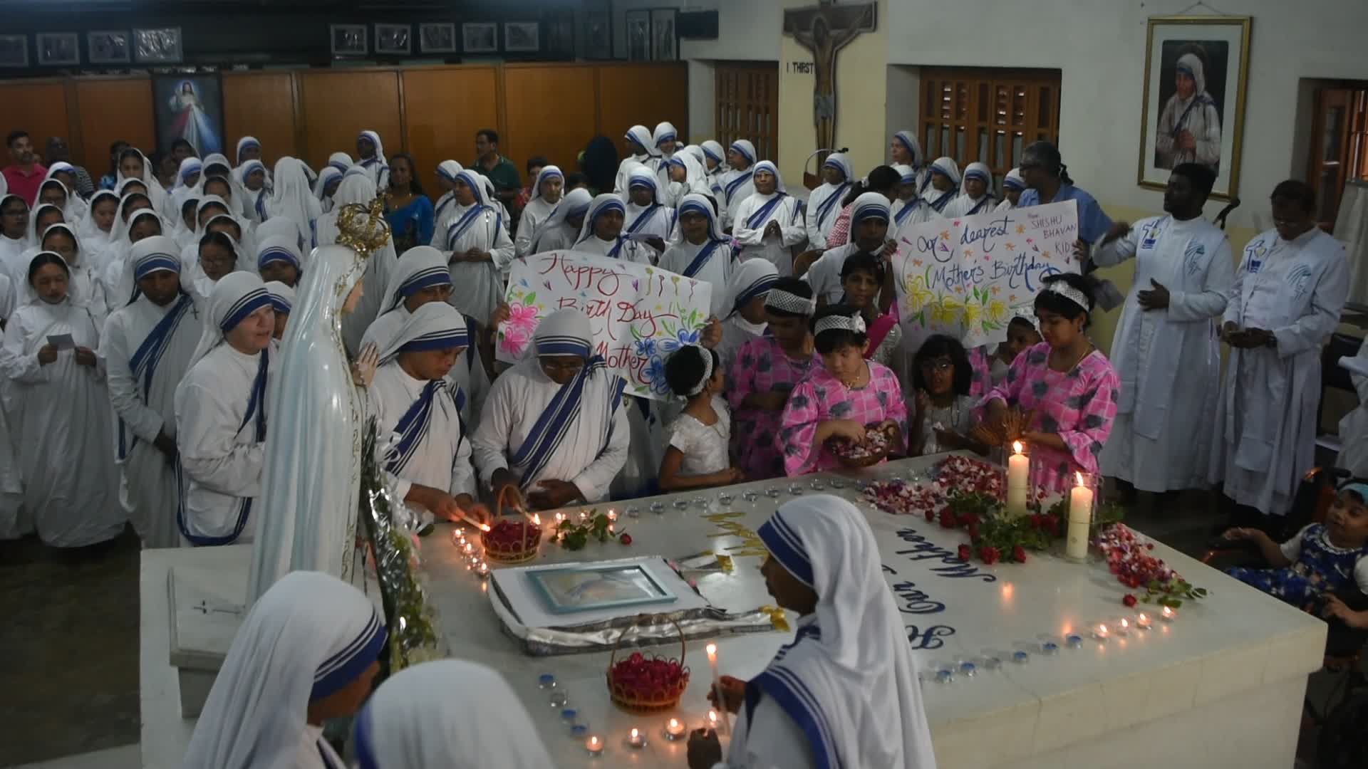 113th birthday celebration of Saint Teresa in Kolkata.