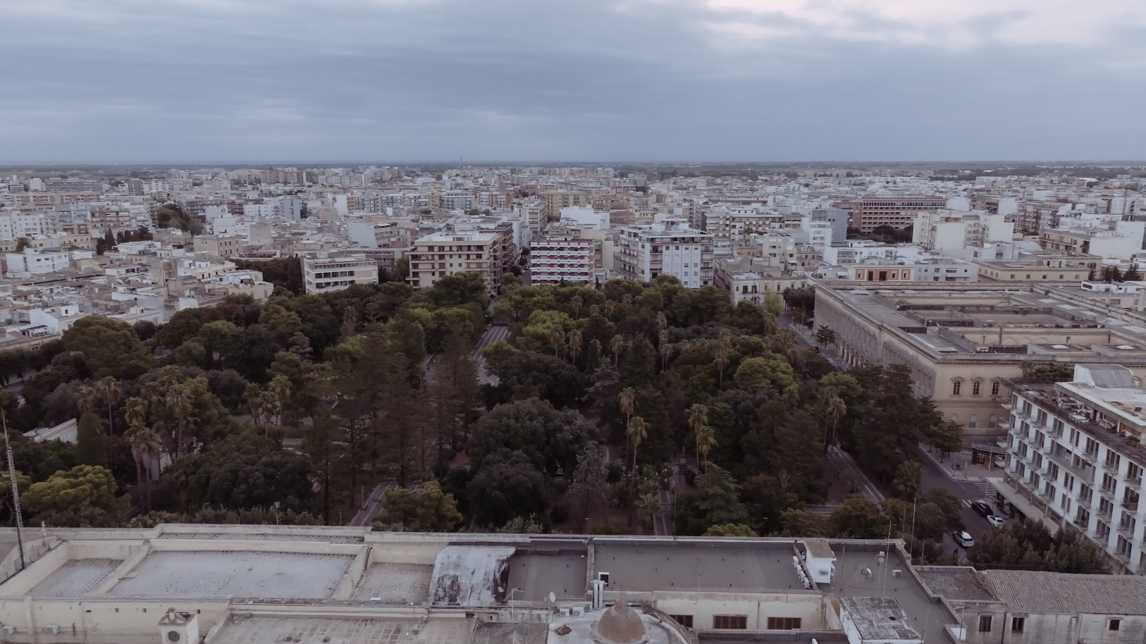 Drone View Of The Basilica di Santa Croce, In Lecce