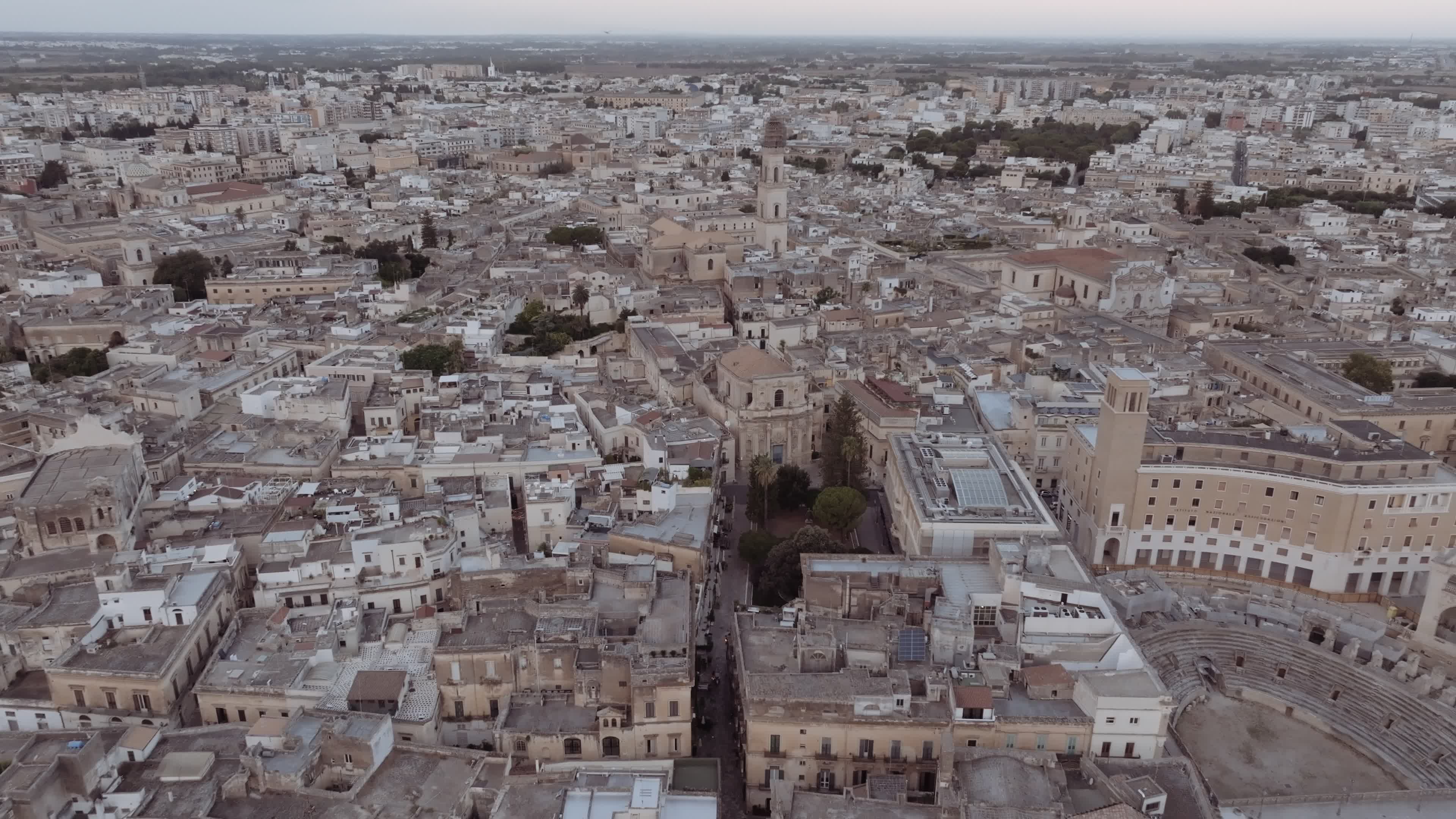 Drone View Of Santa Chiara Church In Lecce, Italy
