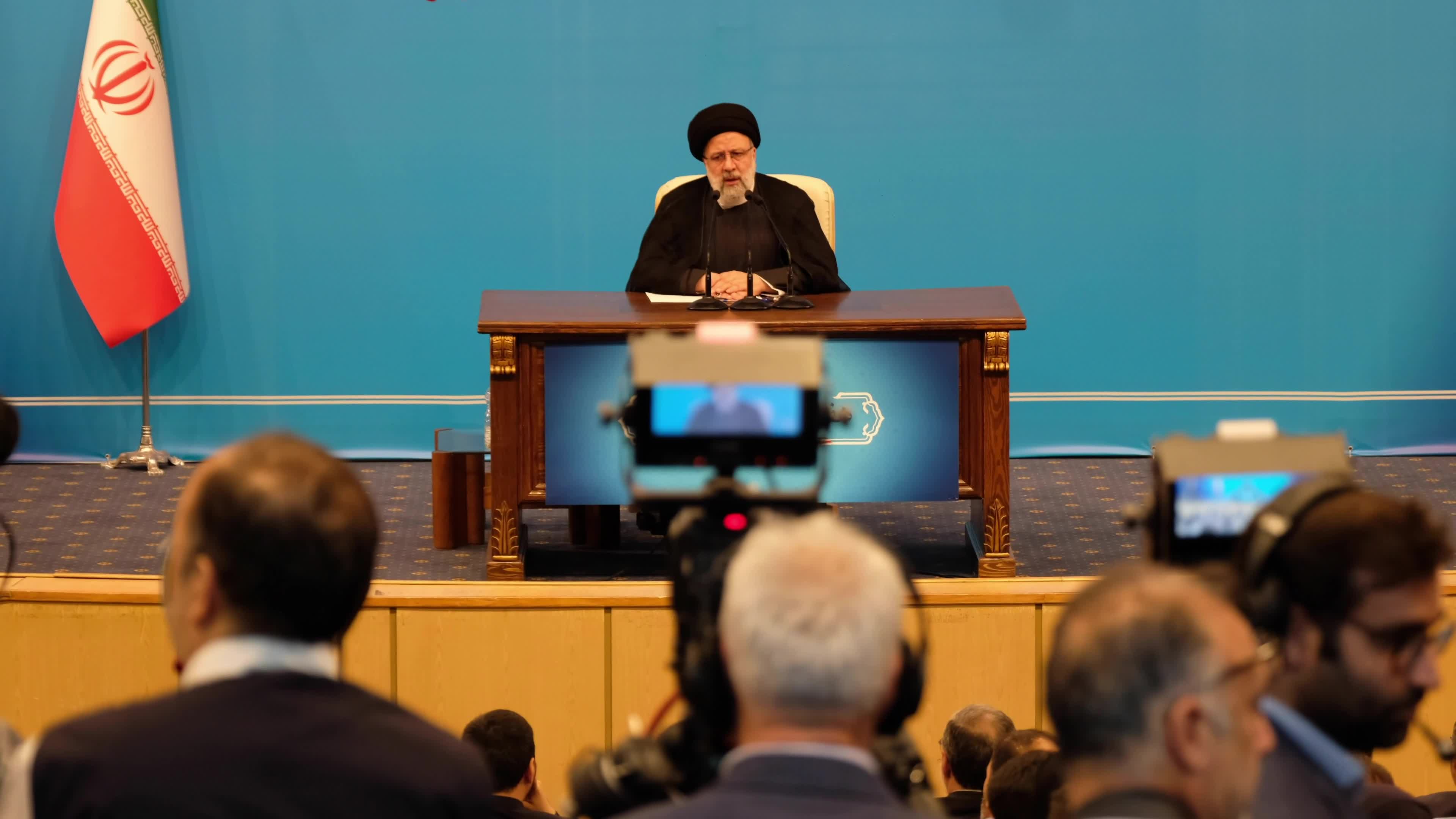 Iranian President Ebrahim Raisi news conference