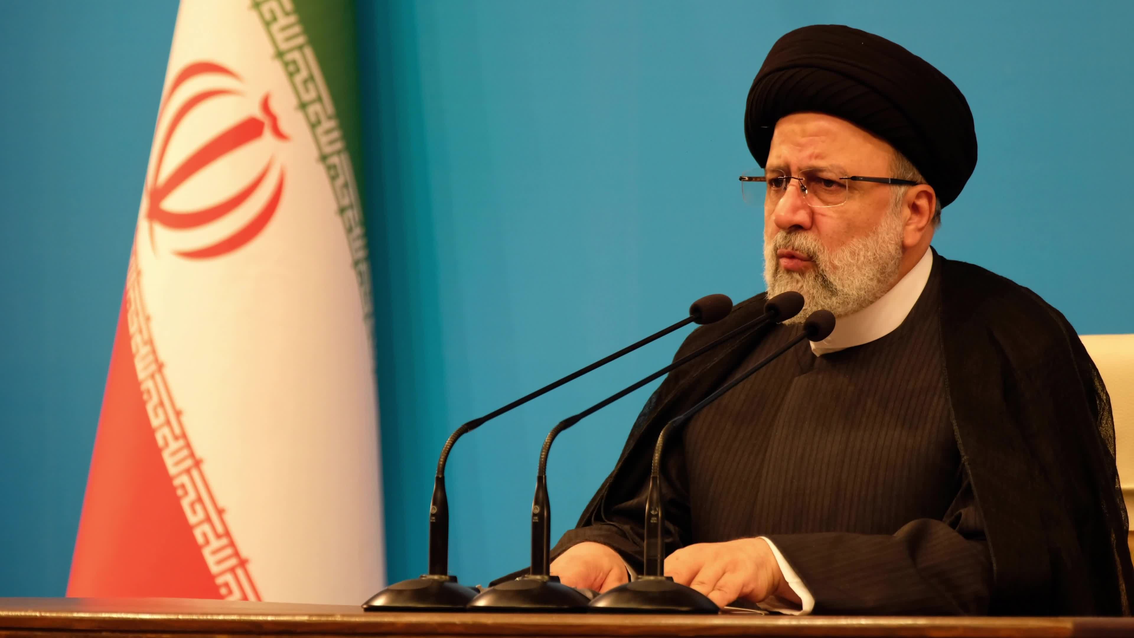 Iranian President Ebrahim Raisi news conference