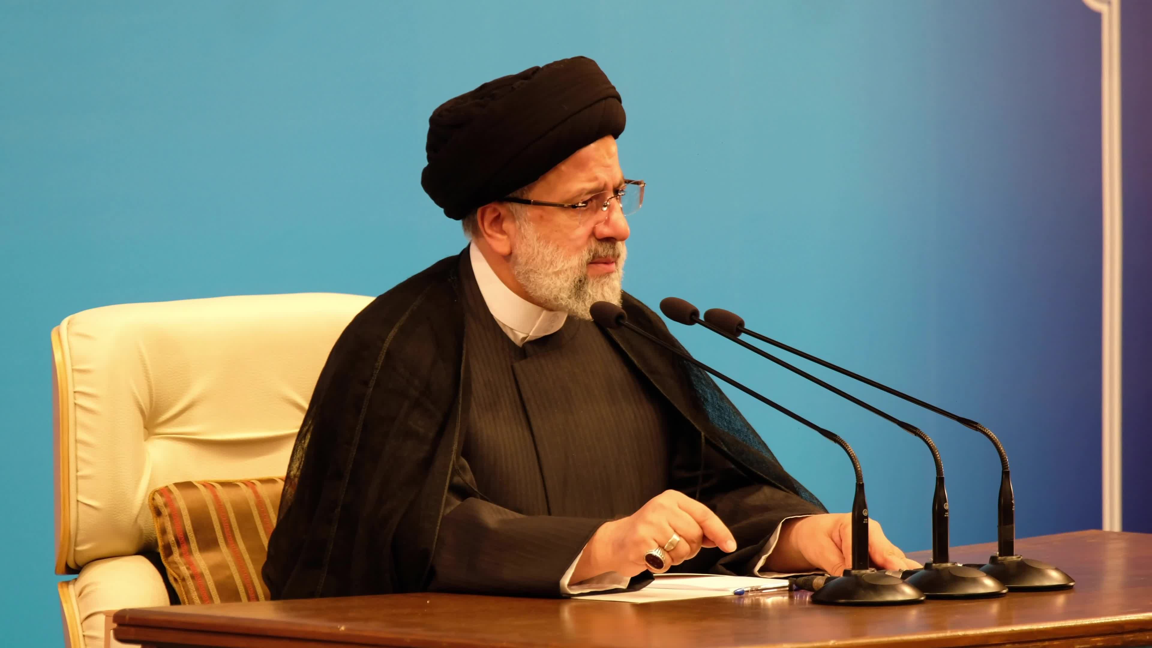 Iranian President Ebrahim Raisi news conference