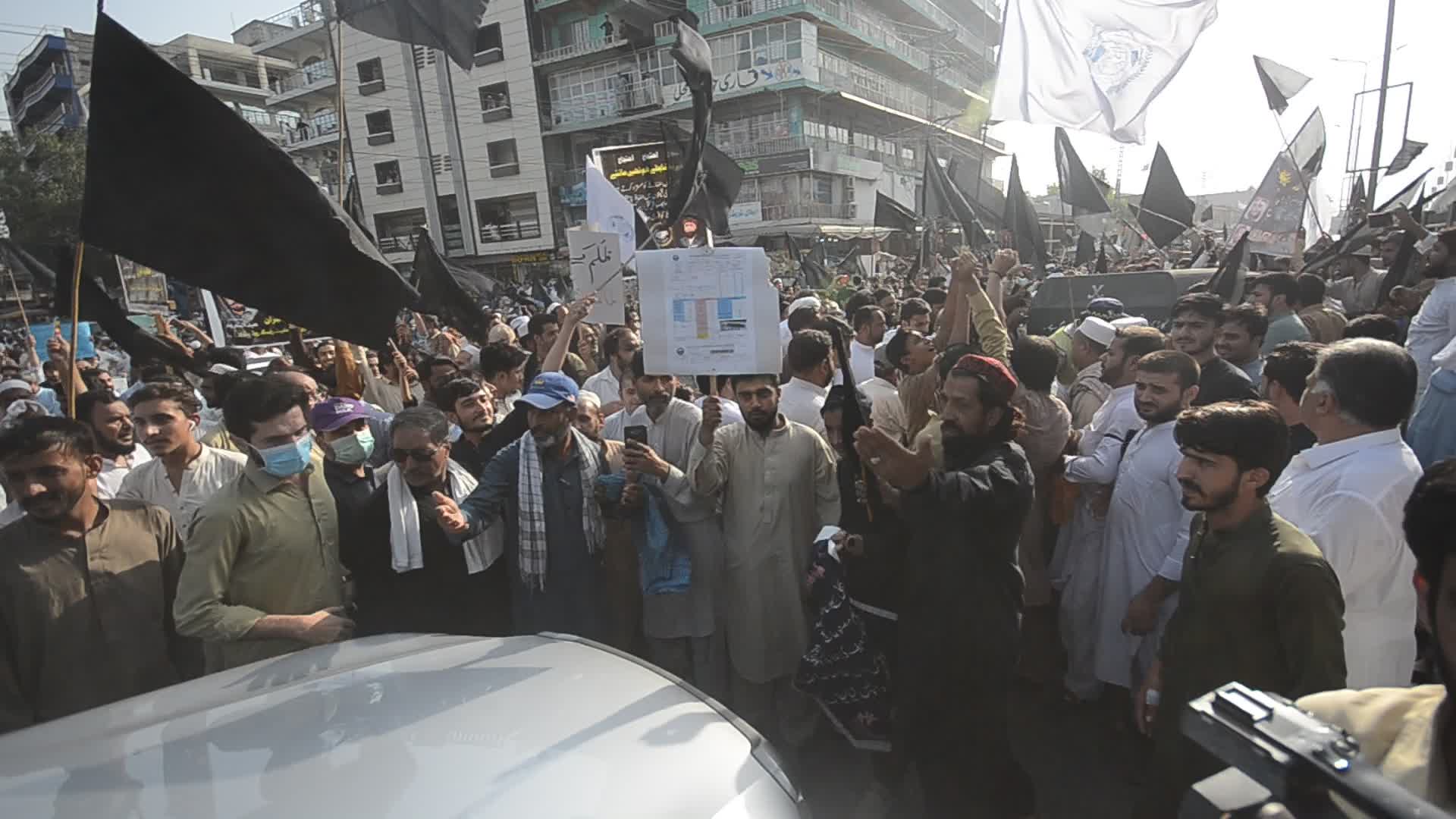 Protest against inflation electricity bills in Peshawar

