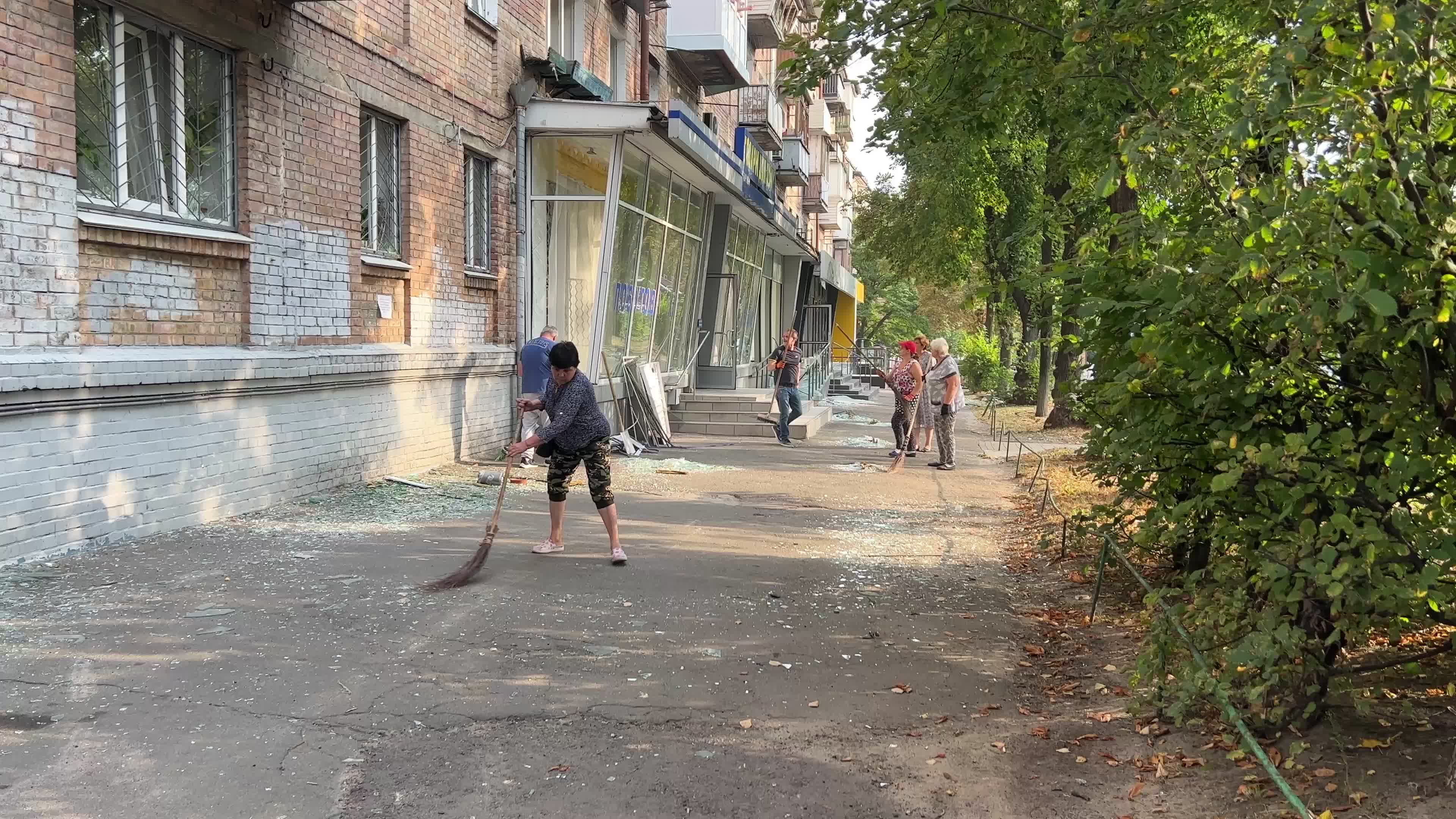 Russian missile strike in Kyiv