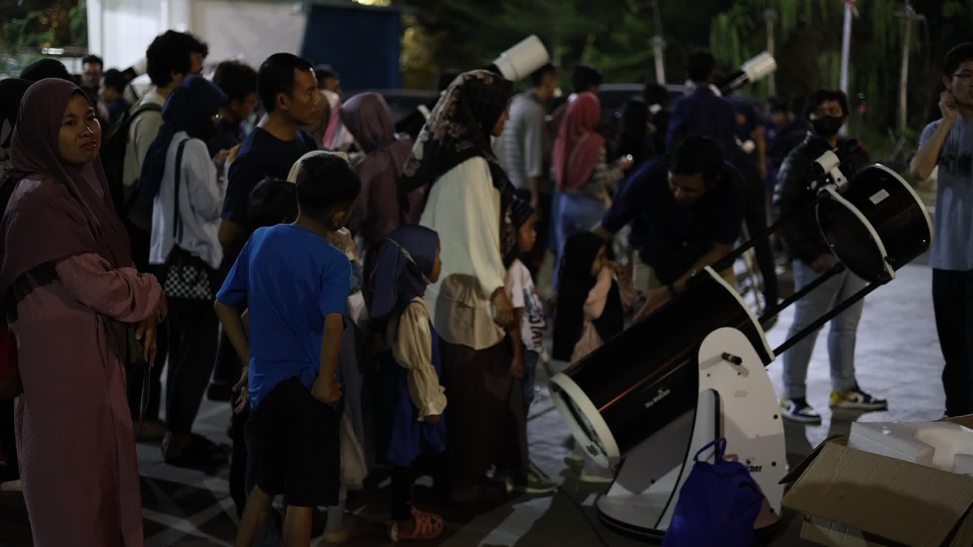 Blue Moon Rises Over Jakarta, Indonesia