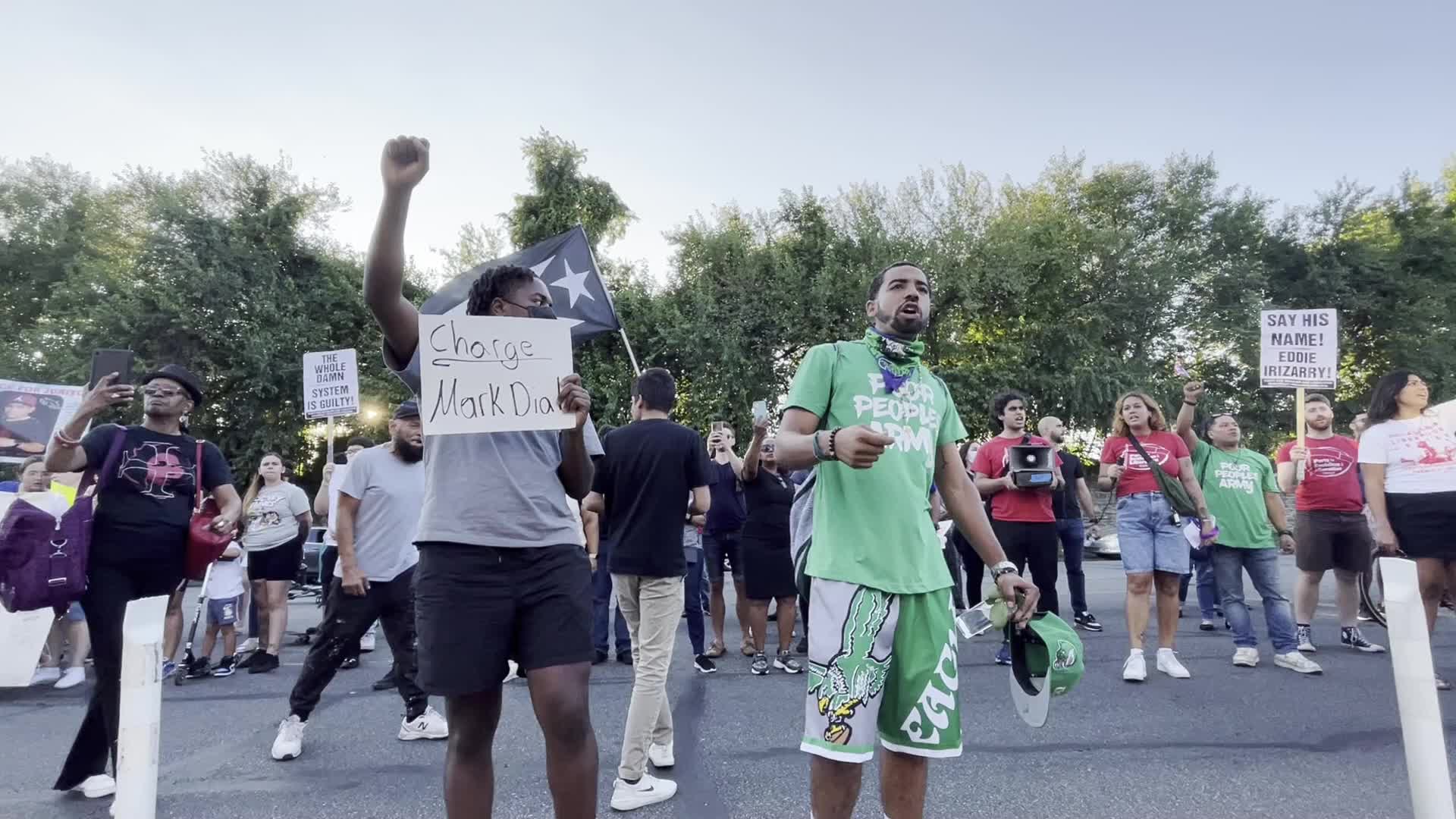 Protestors Demands Justice for Eddy Irizarry during Police Accountability Protest in Philadelphia, PA
