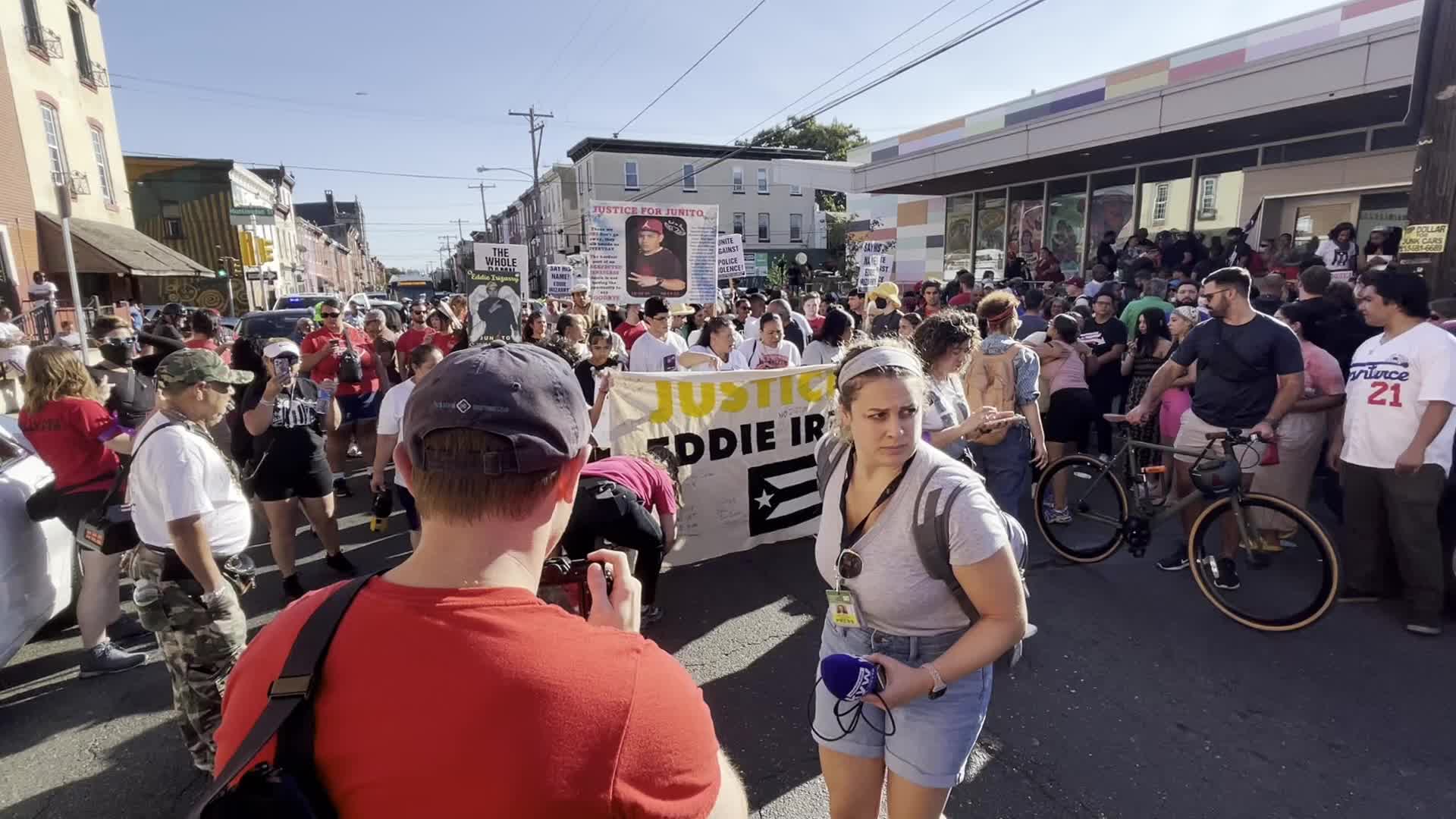 Protestors Demands Justice for Eddy Irizarry during Police Accountability Protest in Philadelphia, PA