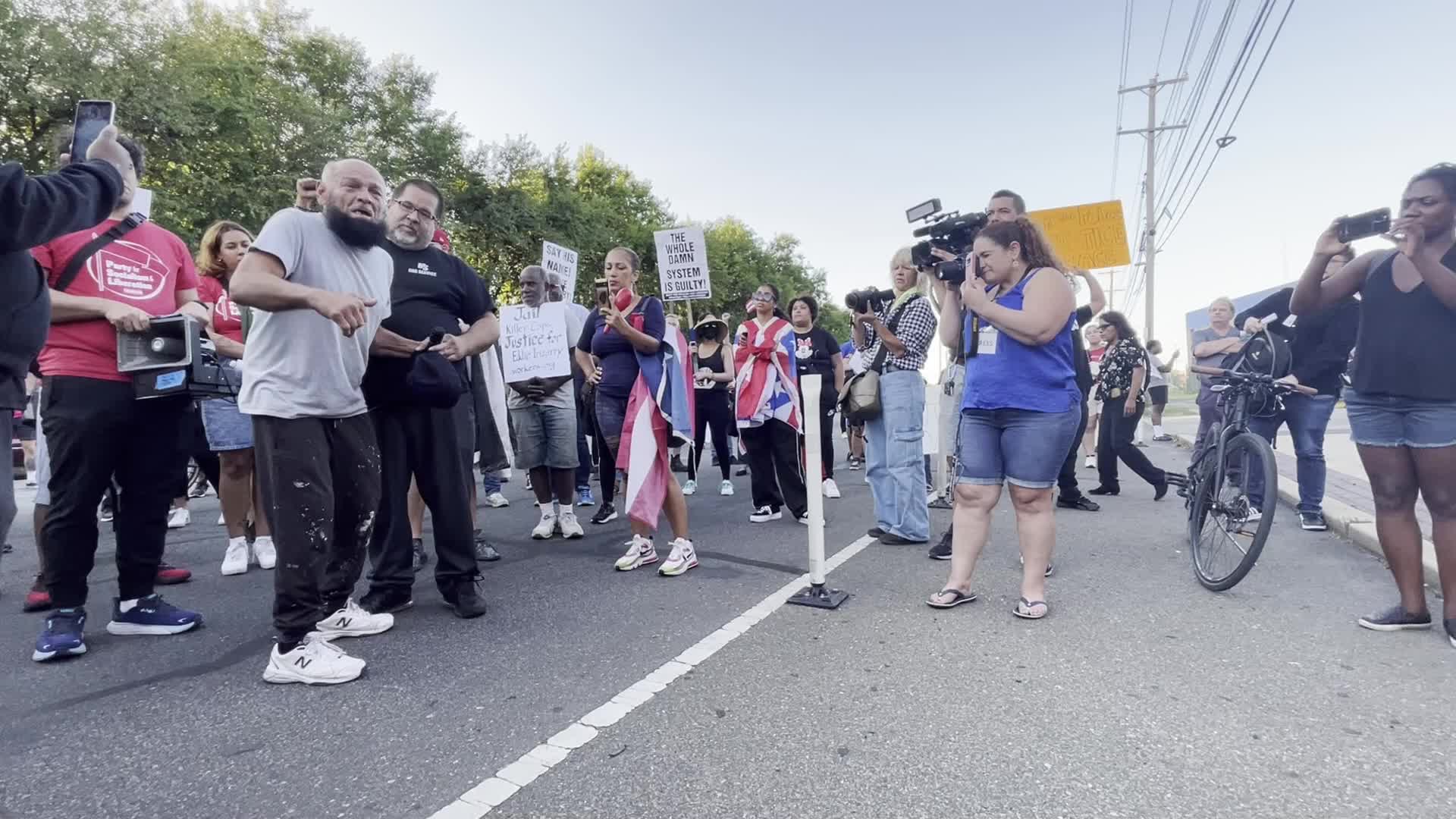 Protestors Demands Justice for Eddy Irizarry during Police Accountability Protest in Philadelphia, PA