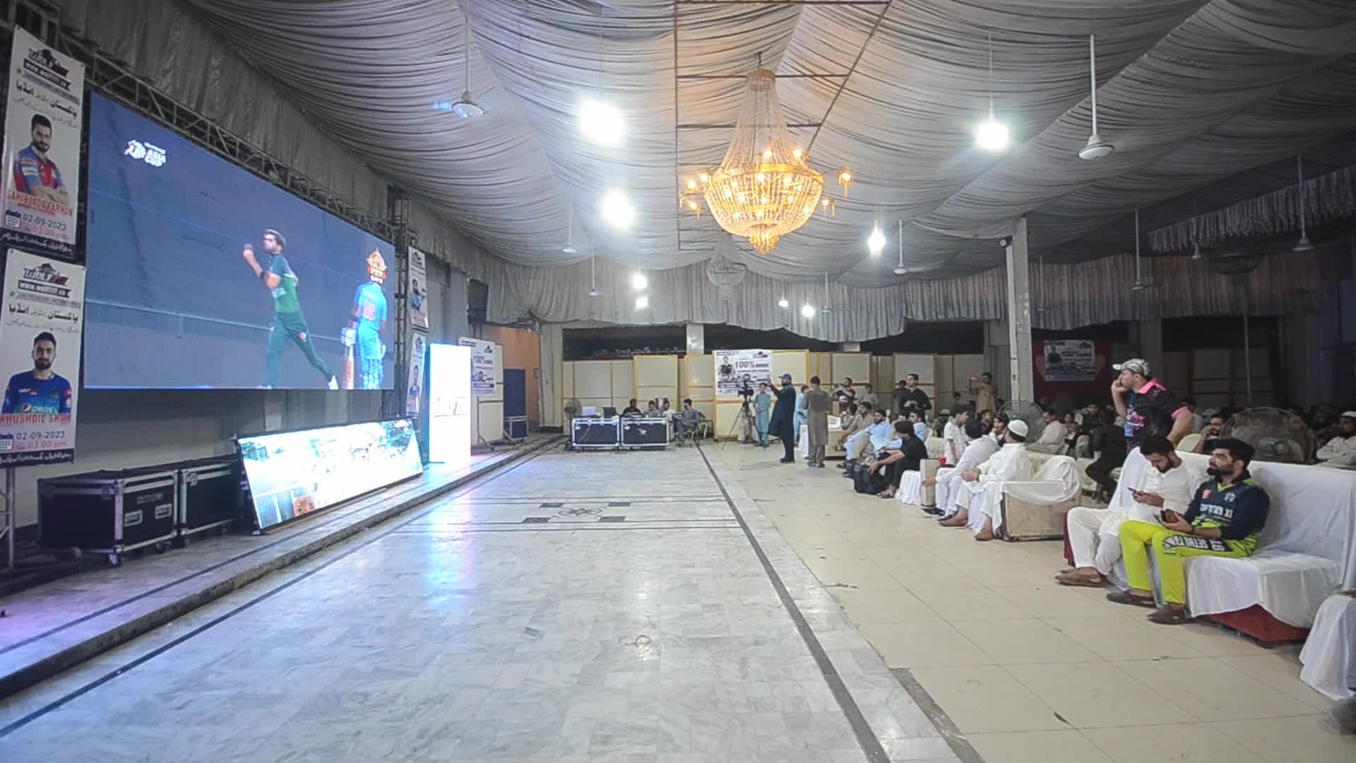 Pakistani fans are watching the live broadcast of the Cricket Asia Cup