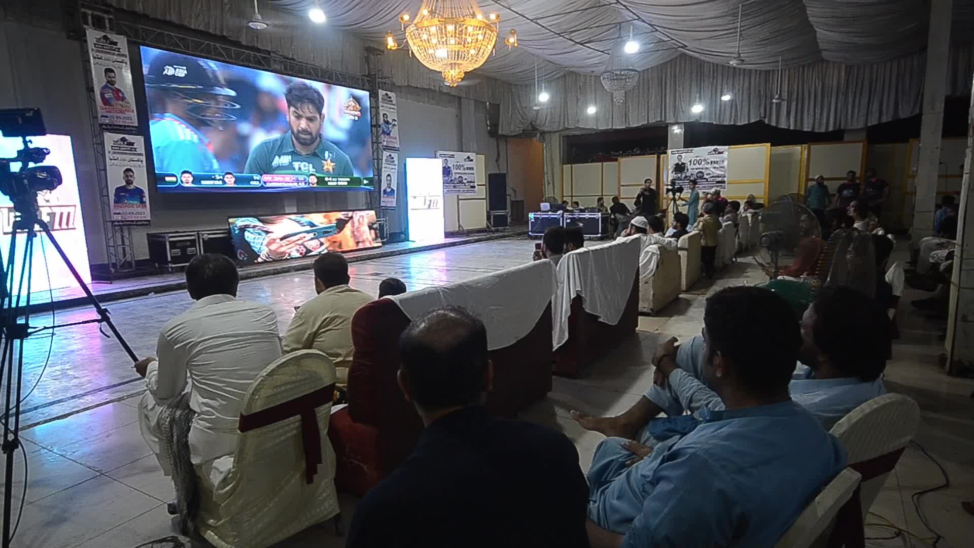 Pakistani fans are watching the live broadcast of the Cricket Asia Cup