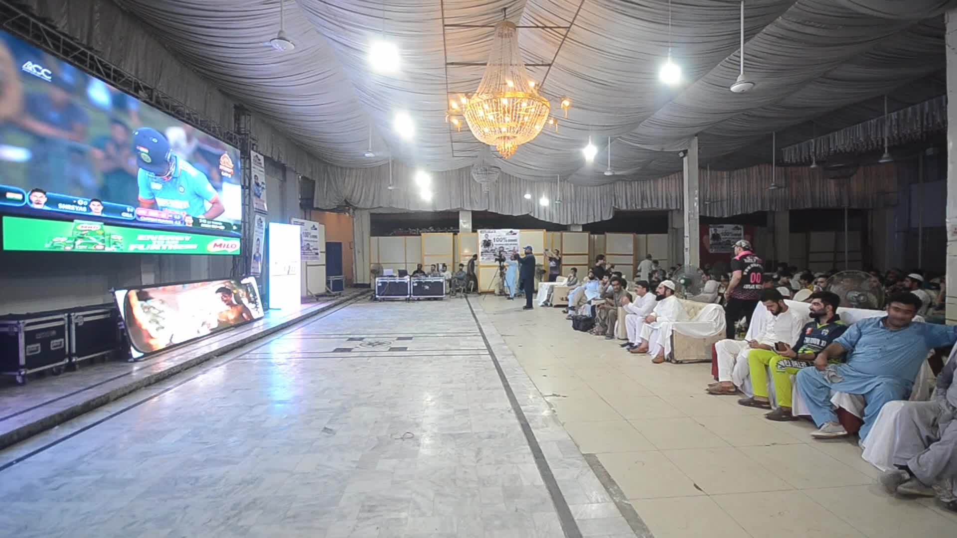 Pakistani fans are watching the live broadcast of the Cricket Asia Cup