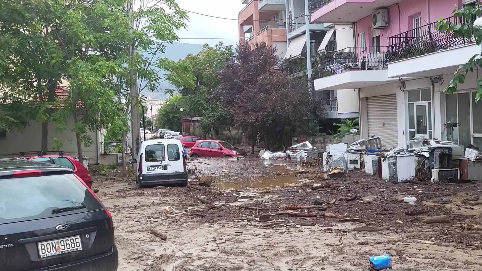 City of Volos hit by record rain and flash floods