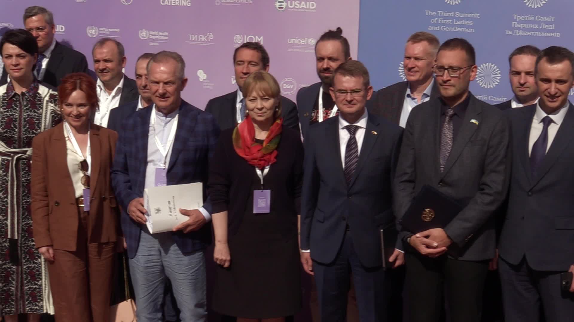 The Third Summit of First Ladies and Gentlemen in Kyiv, amid Russia's invasion of Ukraine