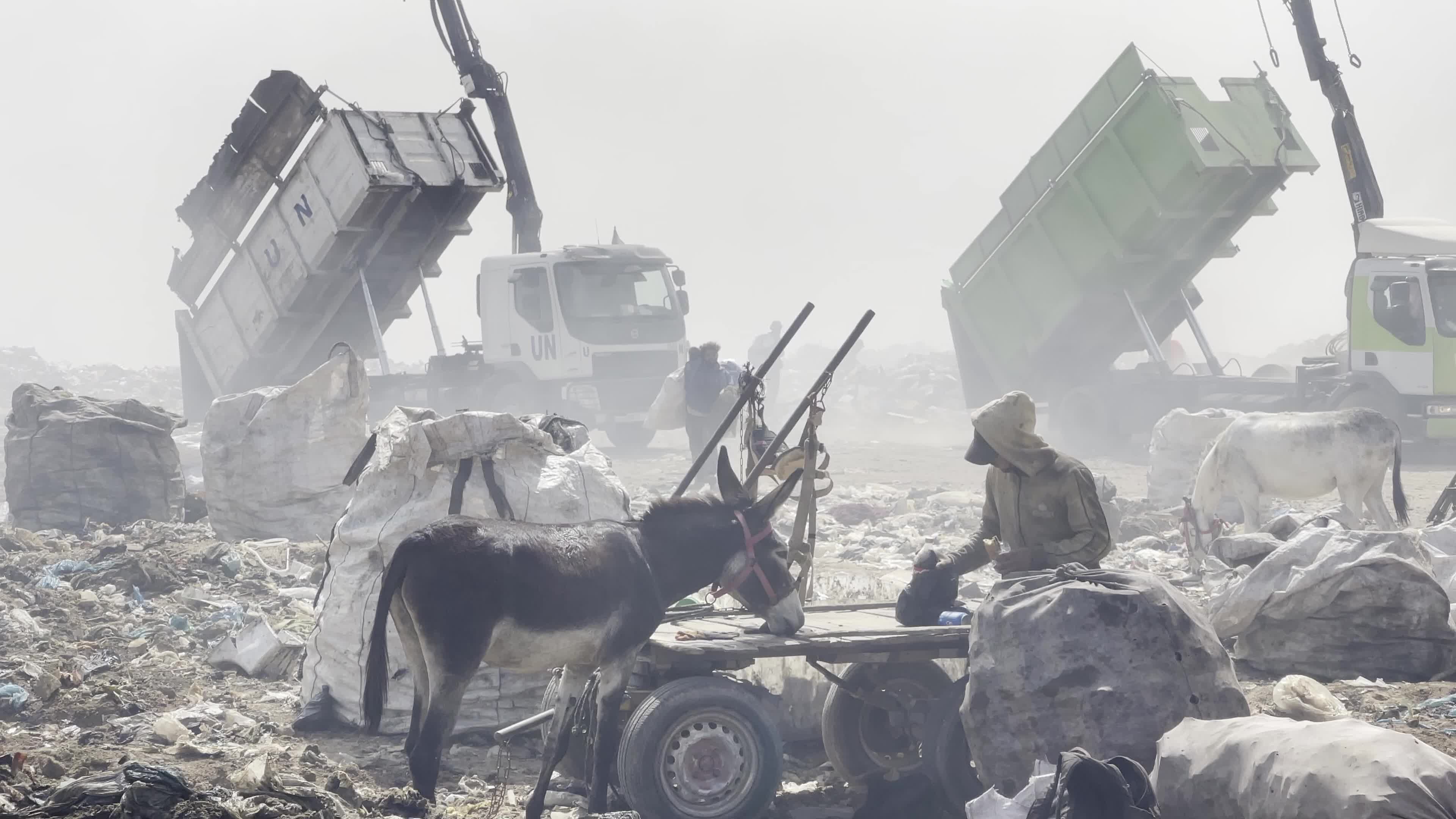 Waste Dump In Gaza, Palestine