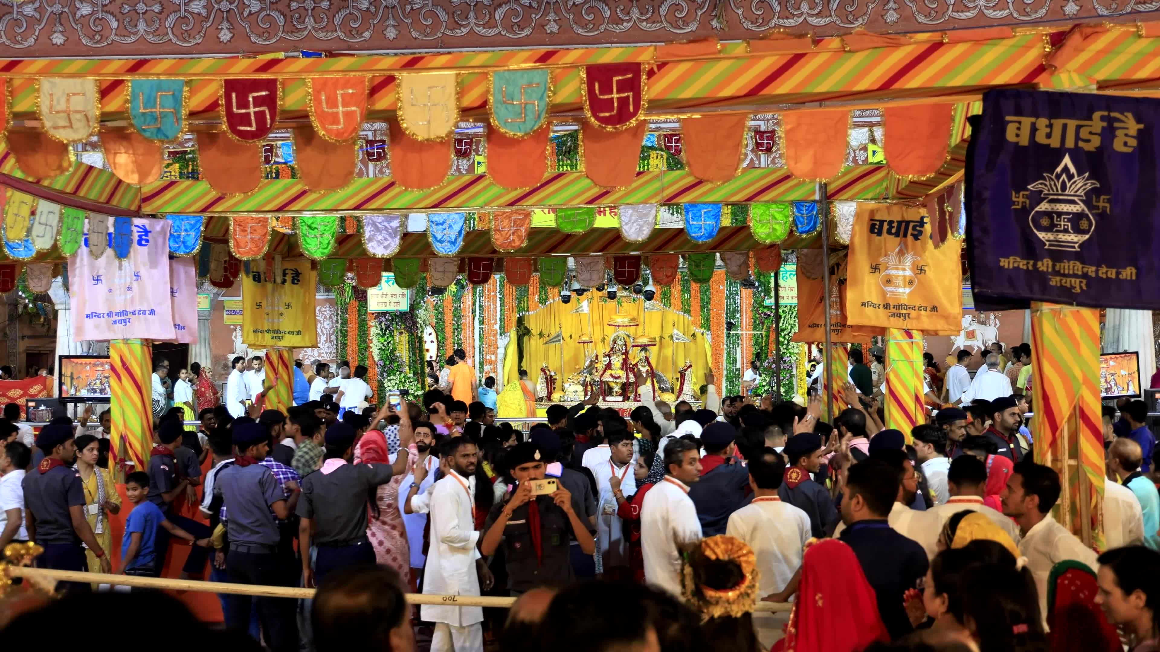 Krishna Janmashtami Celebration At Govind Dev Ji Temple in Jaipur