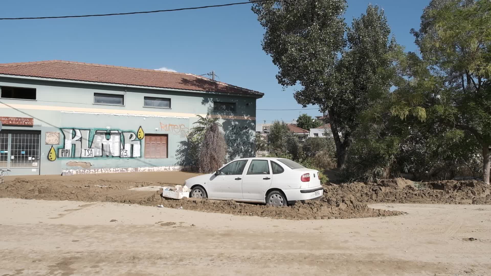 City Of Volos Hit By Record Rain And Flash Floods
