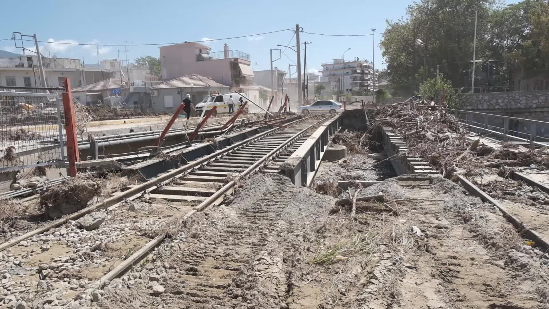 City Of Volos Hit By Record Rain And Flash Floods
