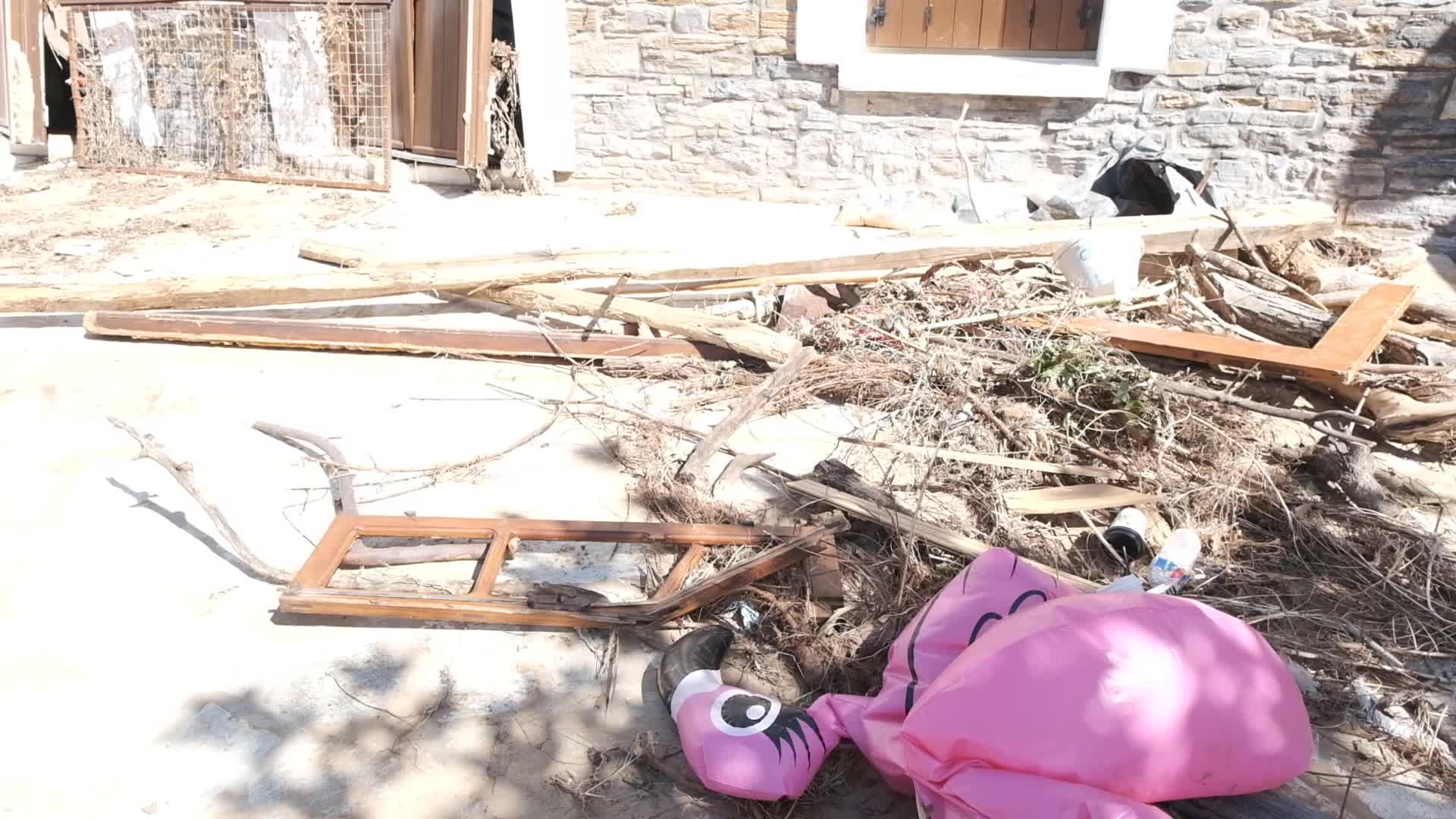 Milina Village Near Pelion Hit By Record Rain And Flash Floods