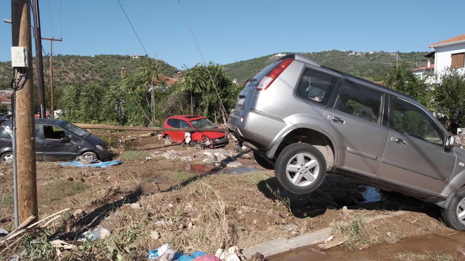 Milina Village Near Pelion Hit By Record Rain And Flash Floods