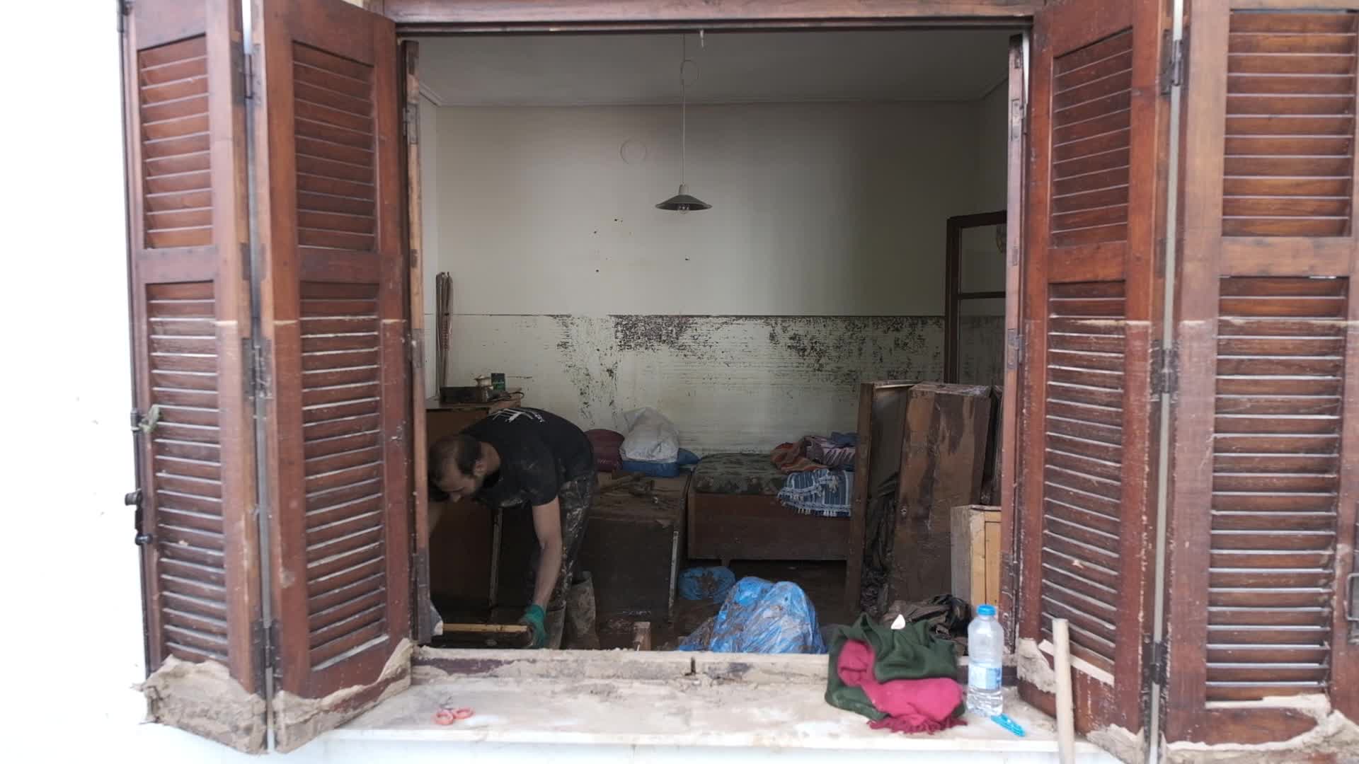 Milina Village Near Pelion Hit By Record Rain And Flash Floods