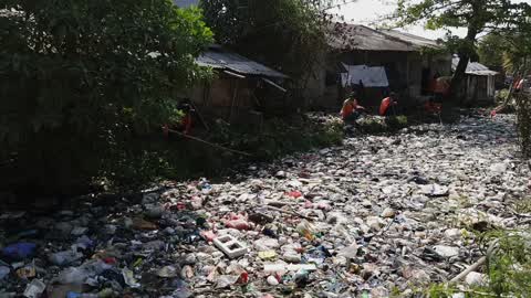 Indonesian 'Happy River' Polluted
