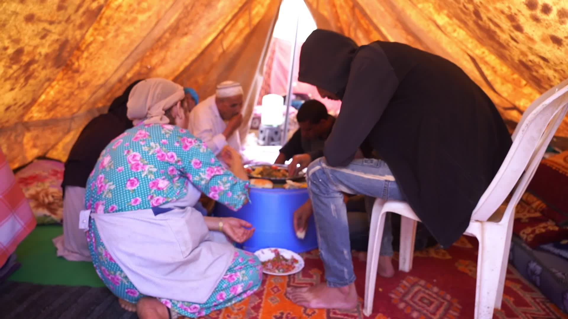 Field Hospital And Tent Camp In Morocco Following The Earthquake