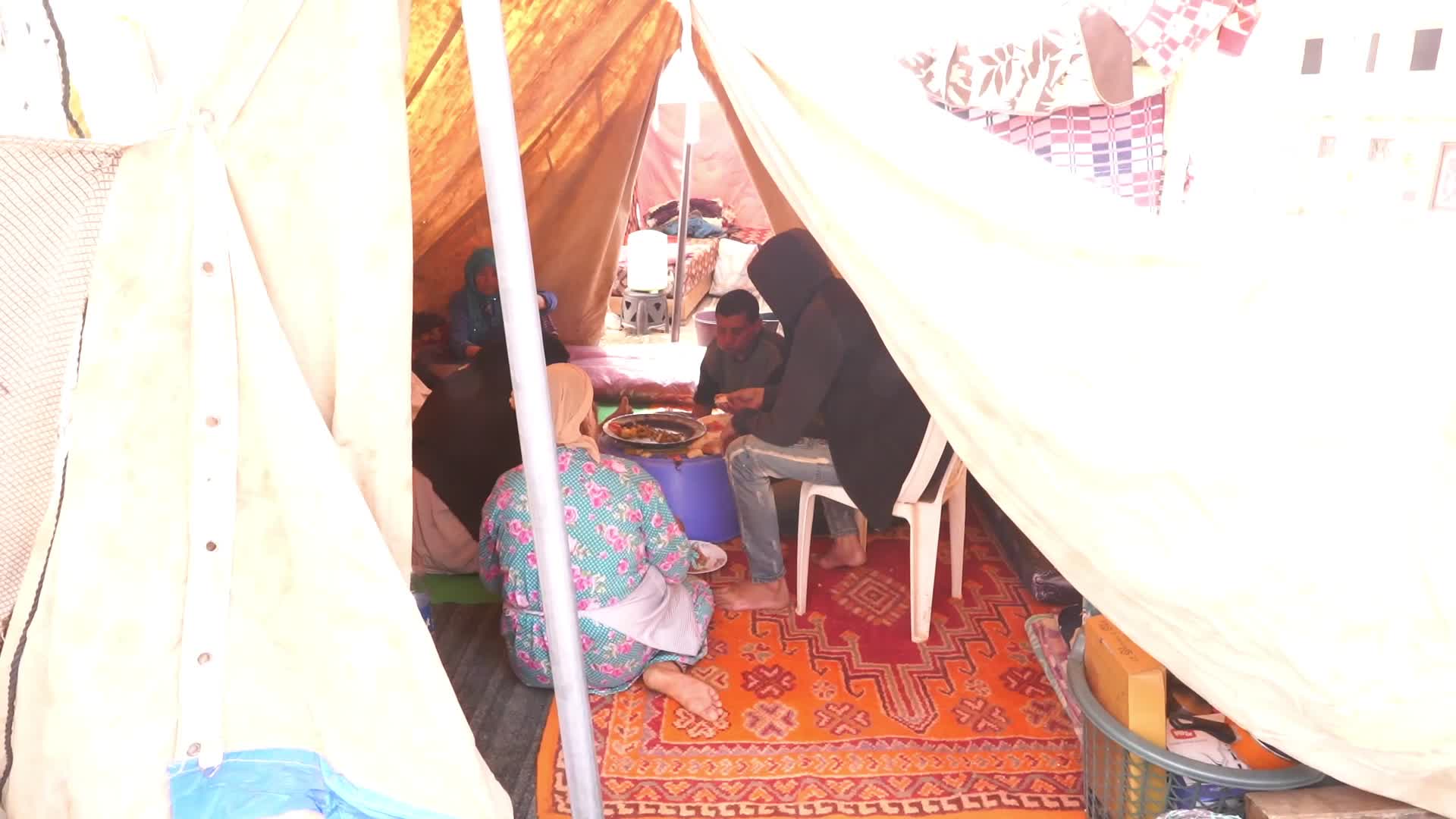 Field Hospital And Tent Camp In Morocco Following The Earthquake