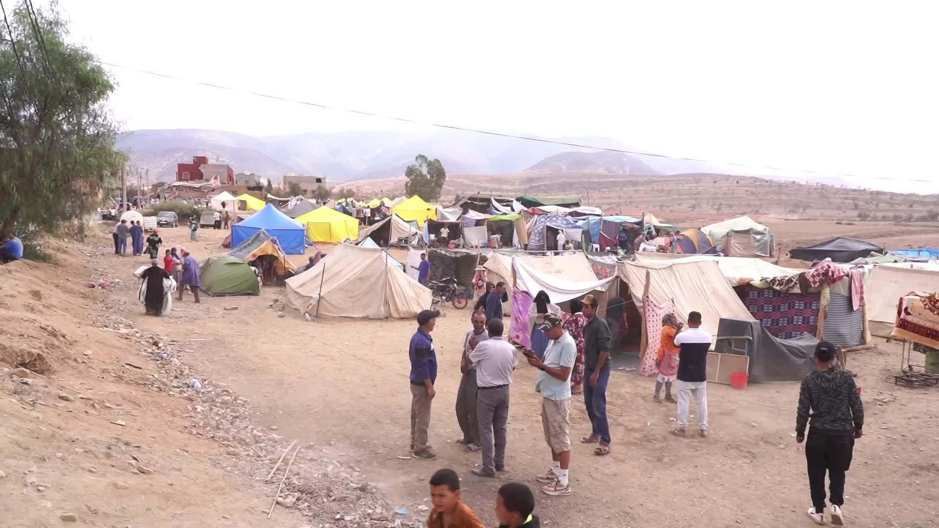 Field Hospital And Tent Camp In Morocco Following The Earthquake