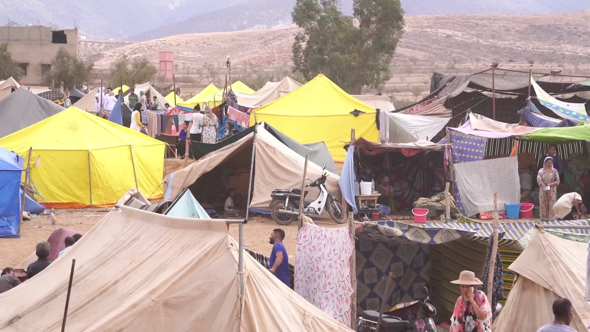 Field Hospital And Tent Camp In Morocco Following The Earthquake