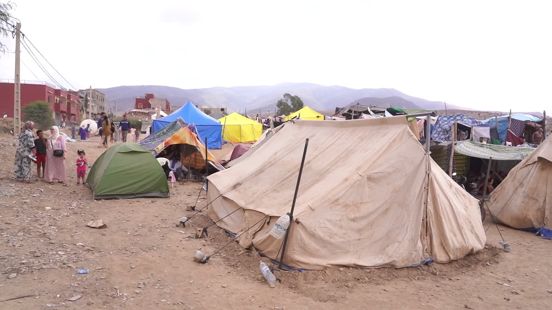 Field Hospital And Tent Camp In Morocco Following The Earthquake