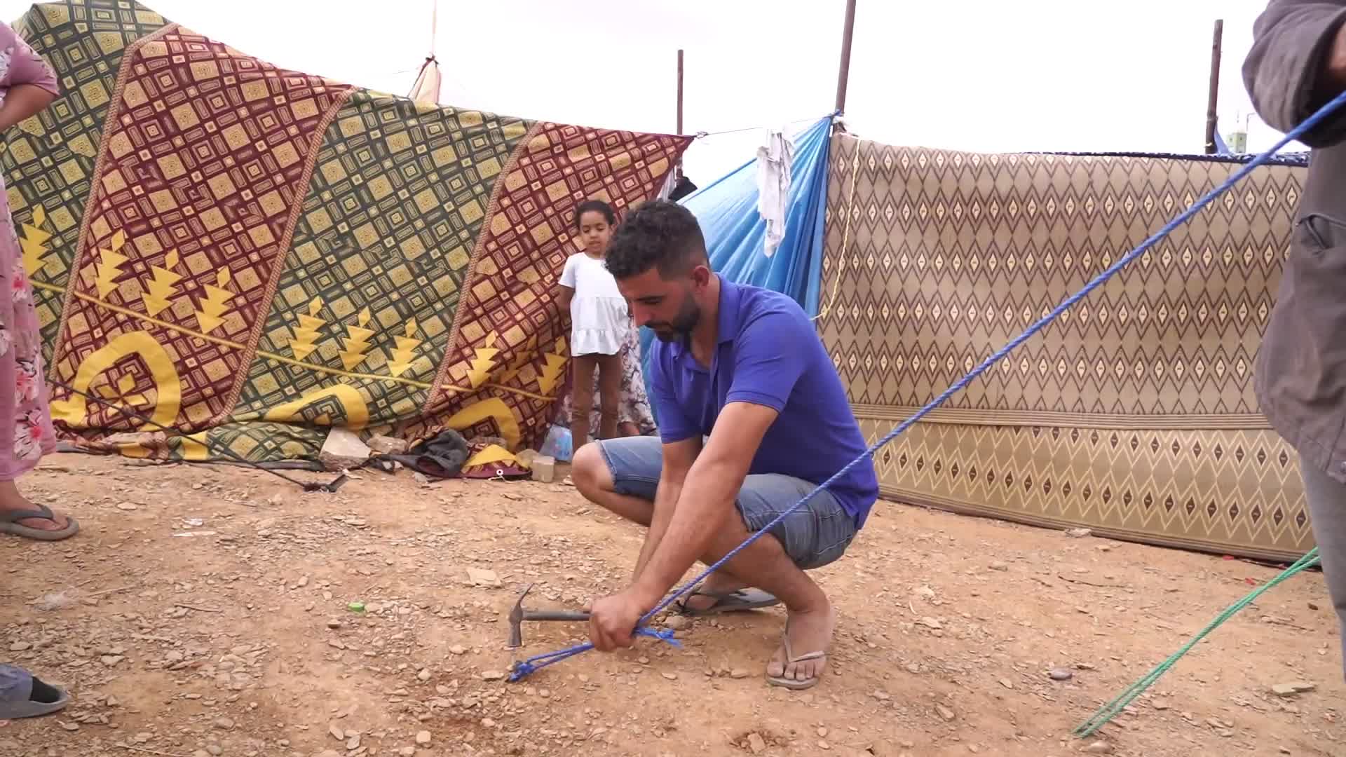 Field Hospital And Tent Camp In Morocco Following The Earthquake