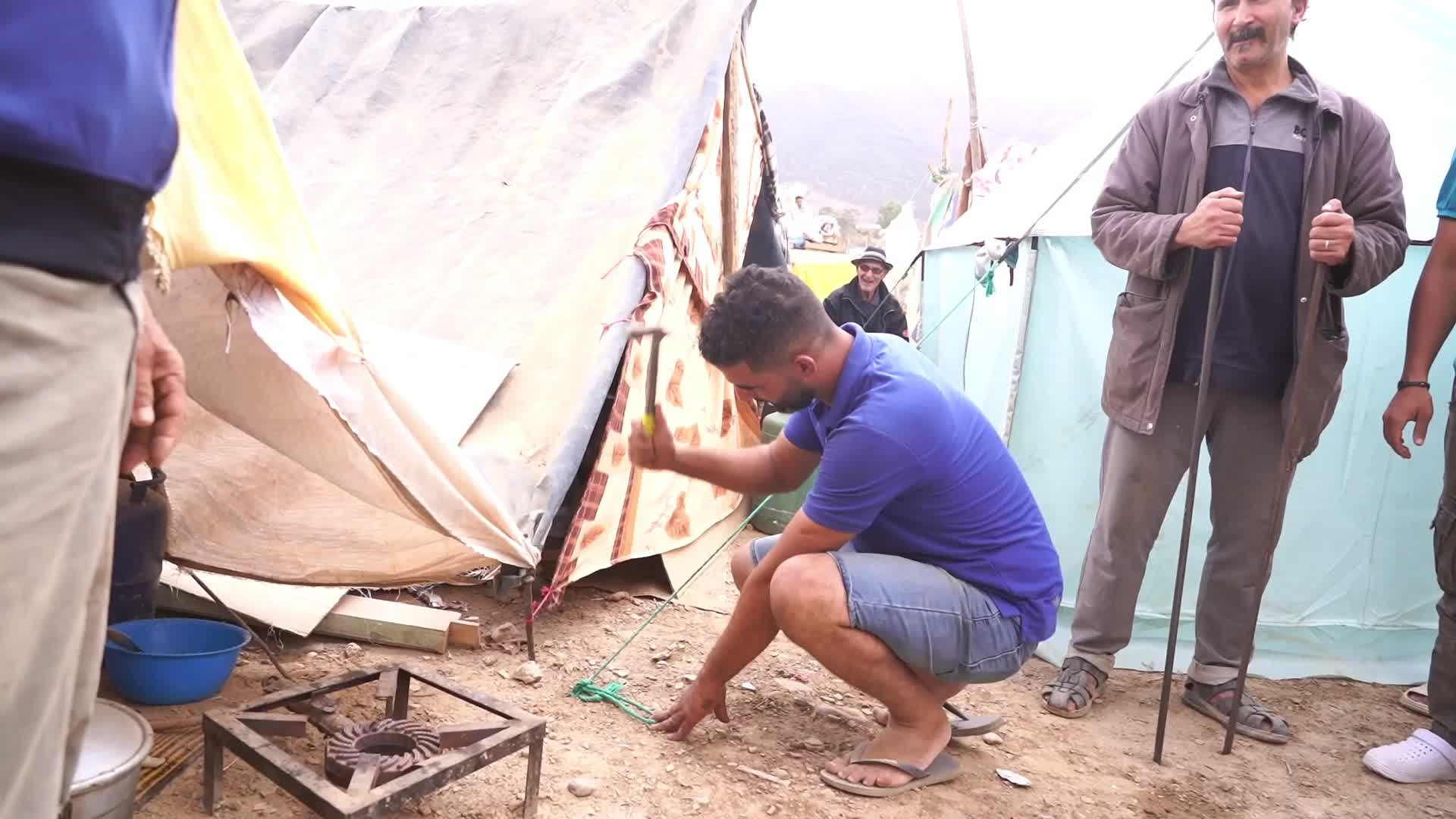 Field Hospital And Tent Camp In Morocco Following The Earthquake