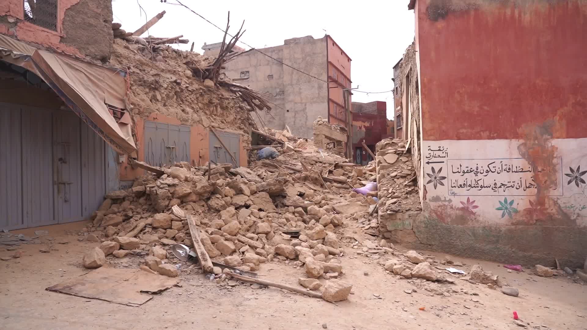 Afermath of Morocco Earthquake