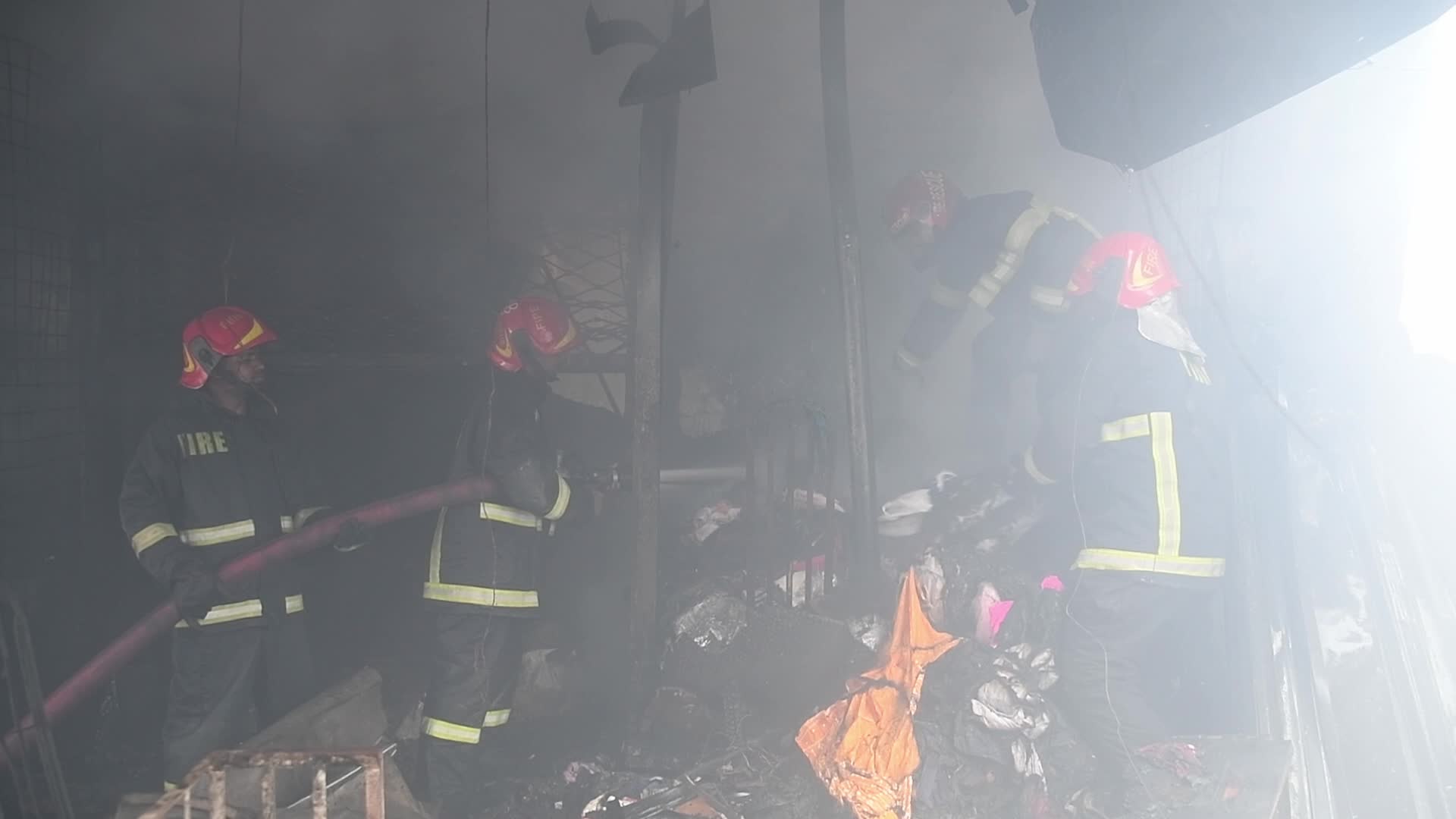 Fire in Dhaka
