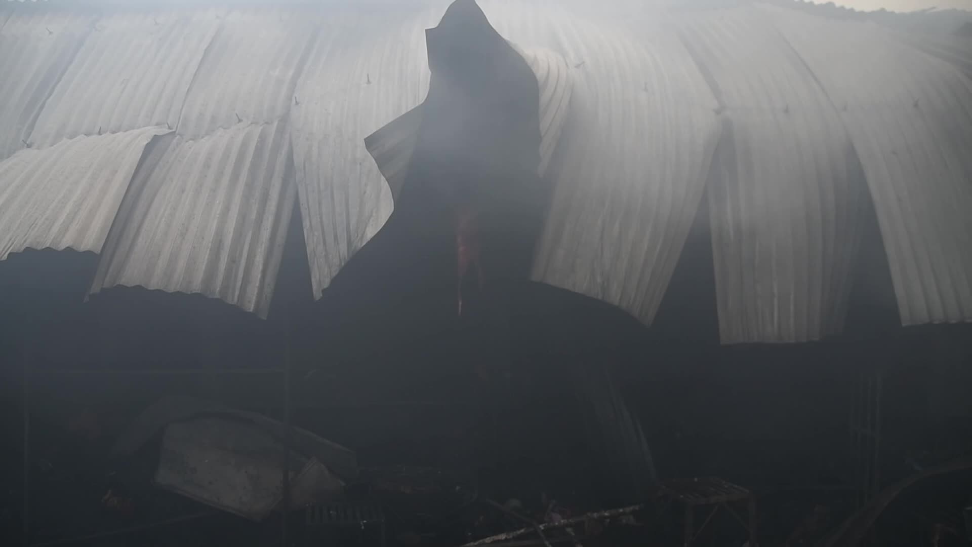 Fire in Dhaka