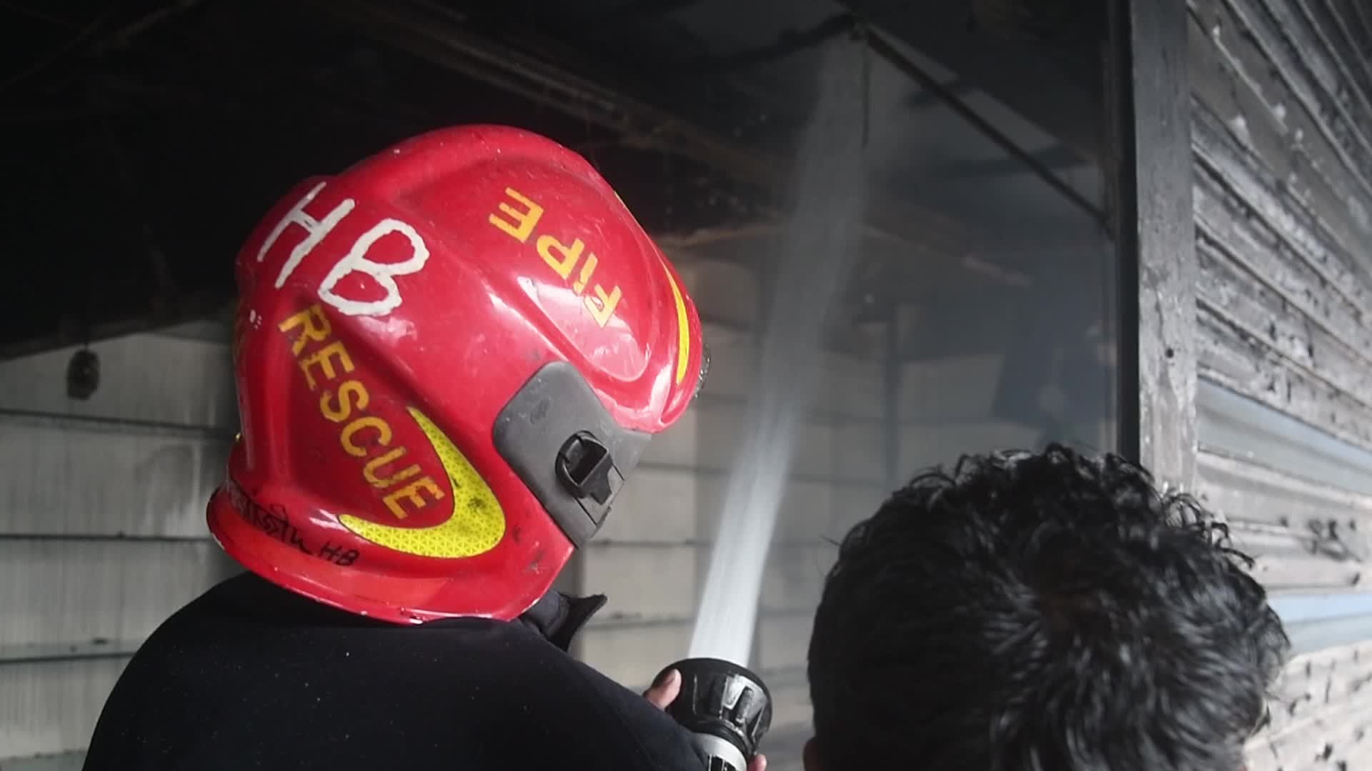 Fire in Dhaka