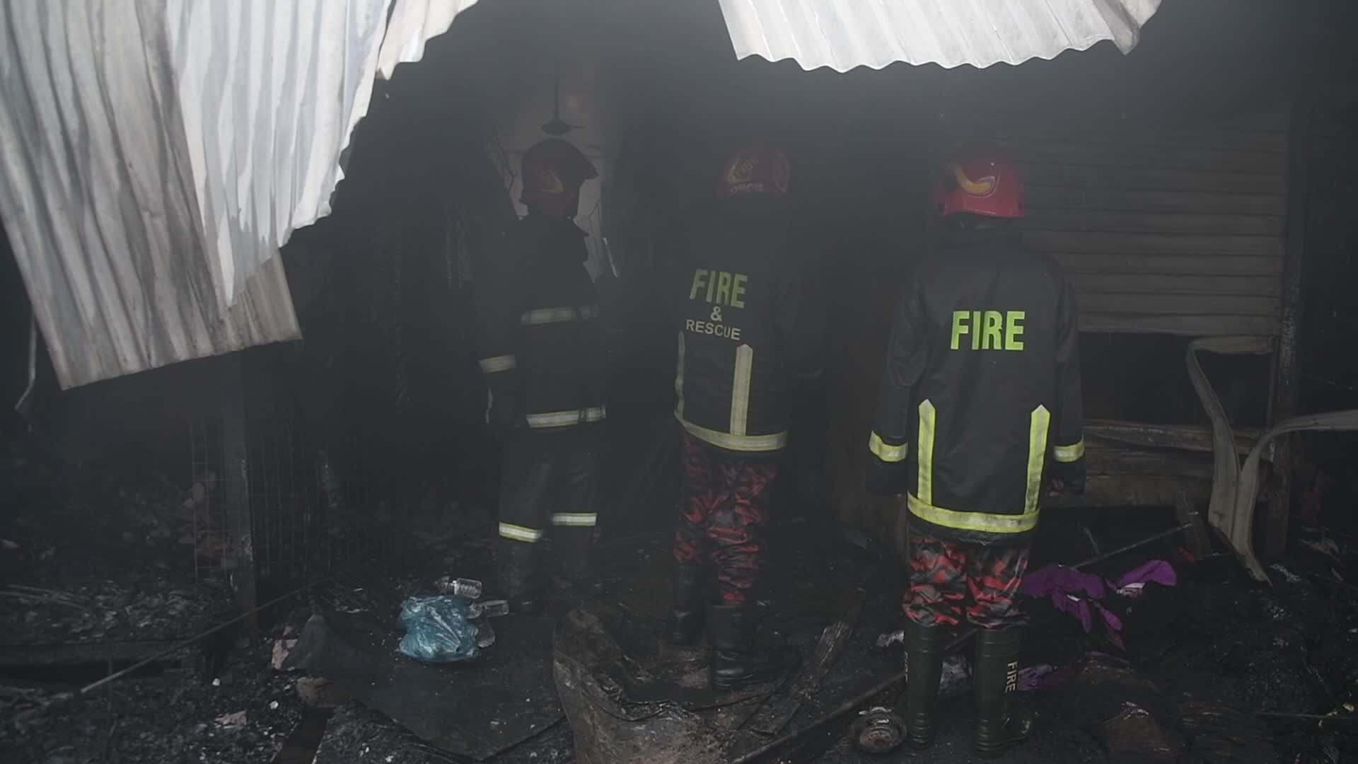 Fire in Dhaka