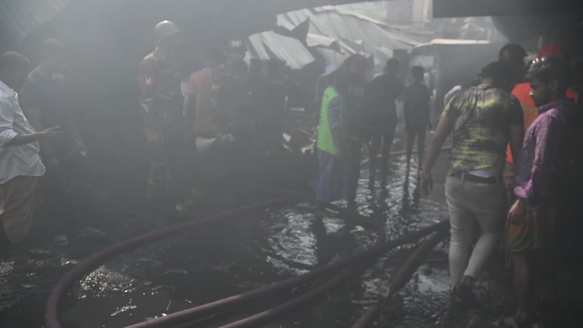 Fire in Dhaka