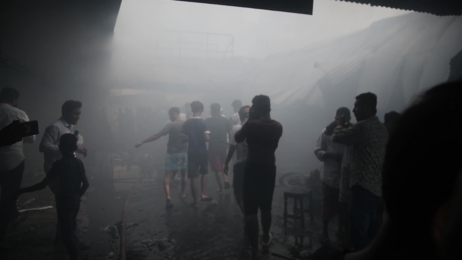 Fire in Dhaka