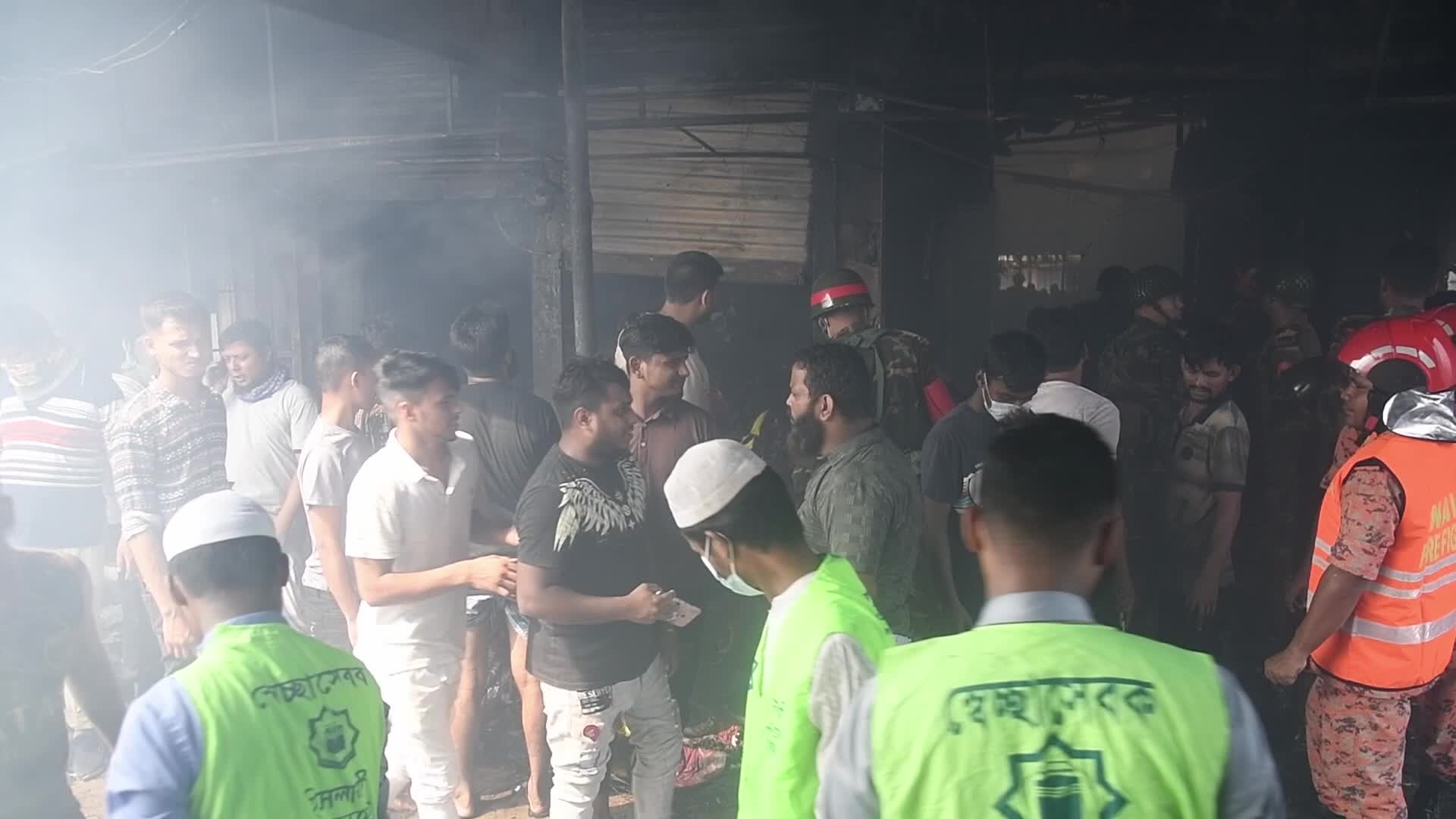 Fire in Dhaka