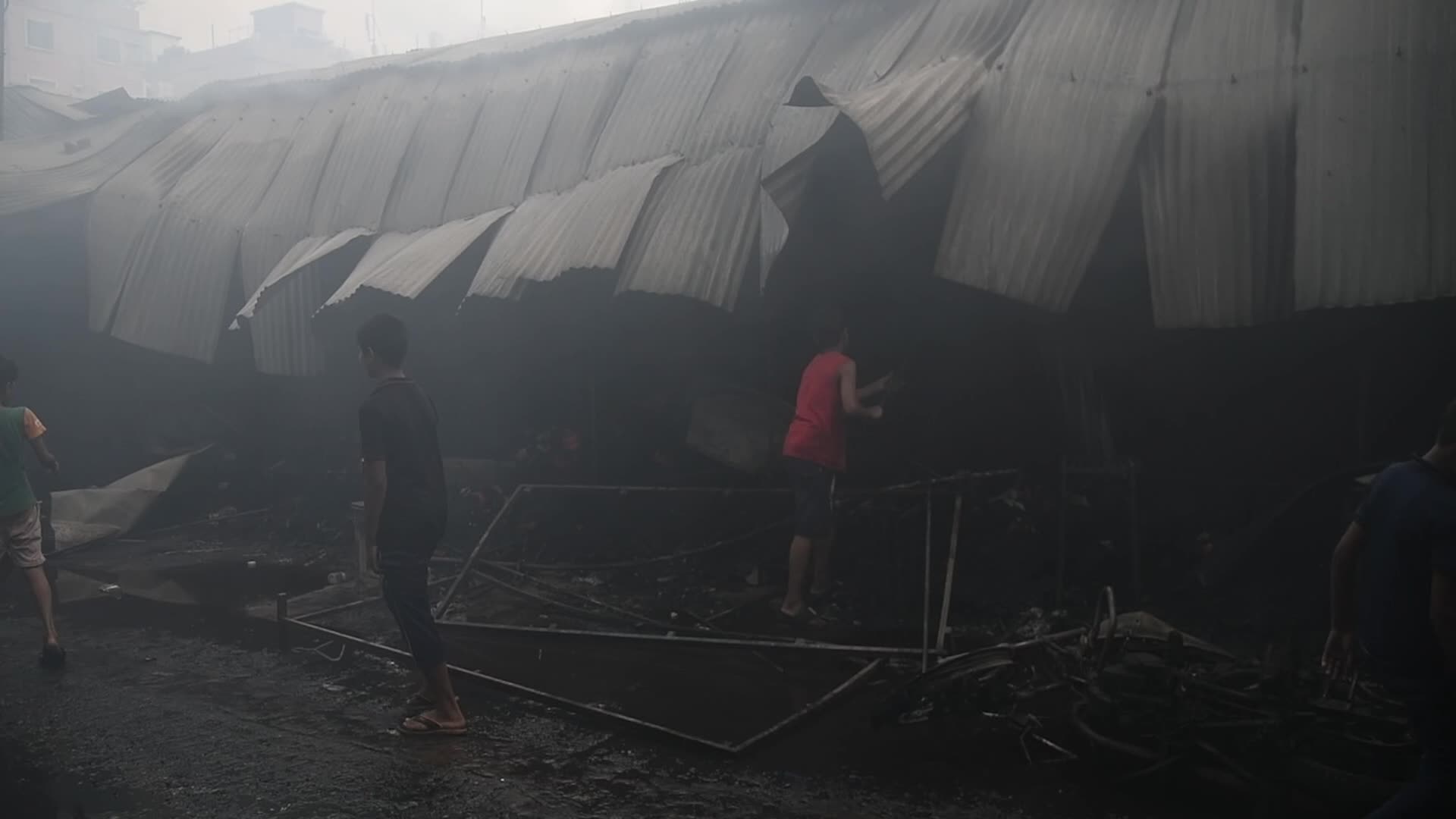 Fire in Dhaka