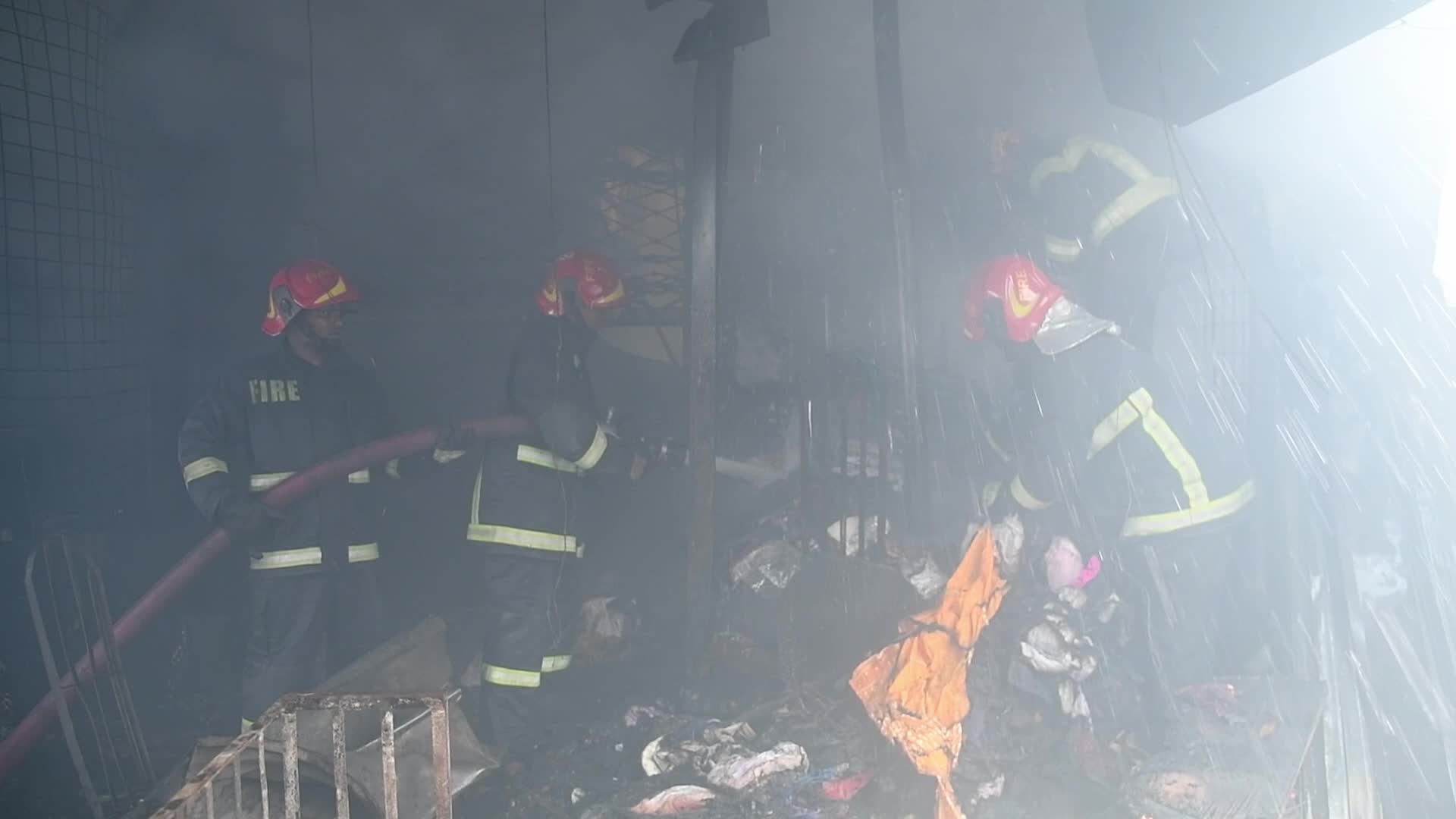 Fire in Dhaka