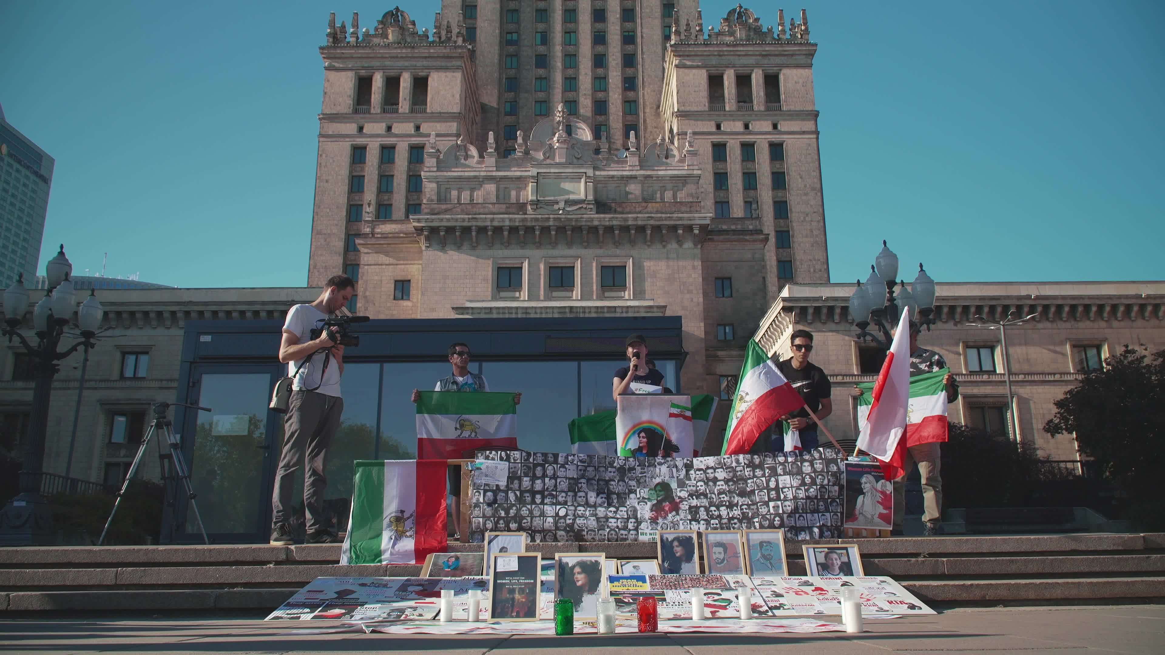 Mahsa Amini Commemoration Rally in Warsaw