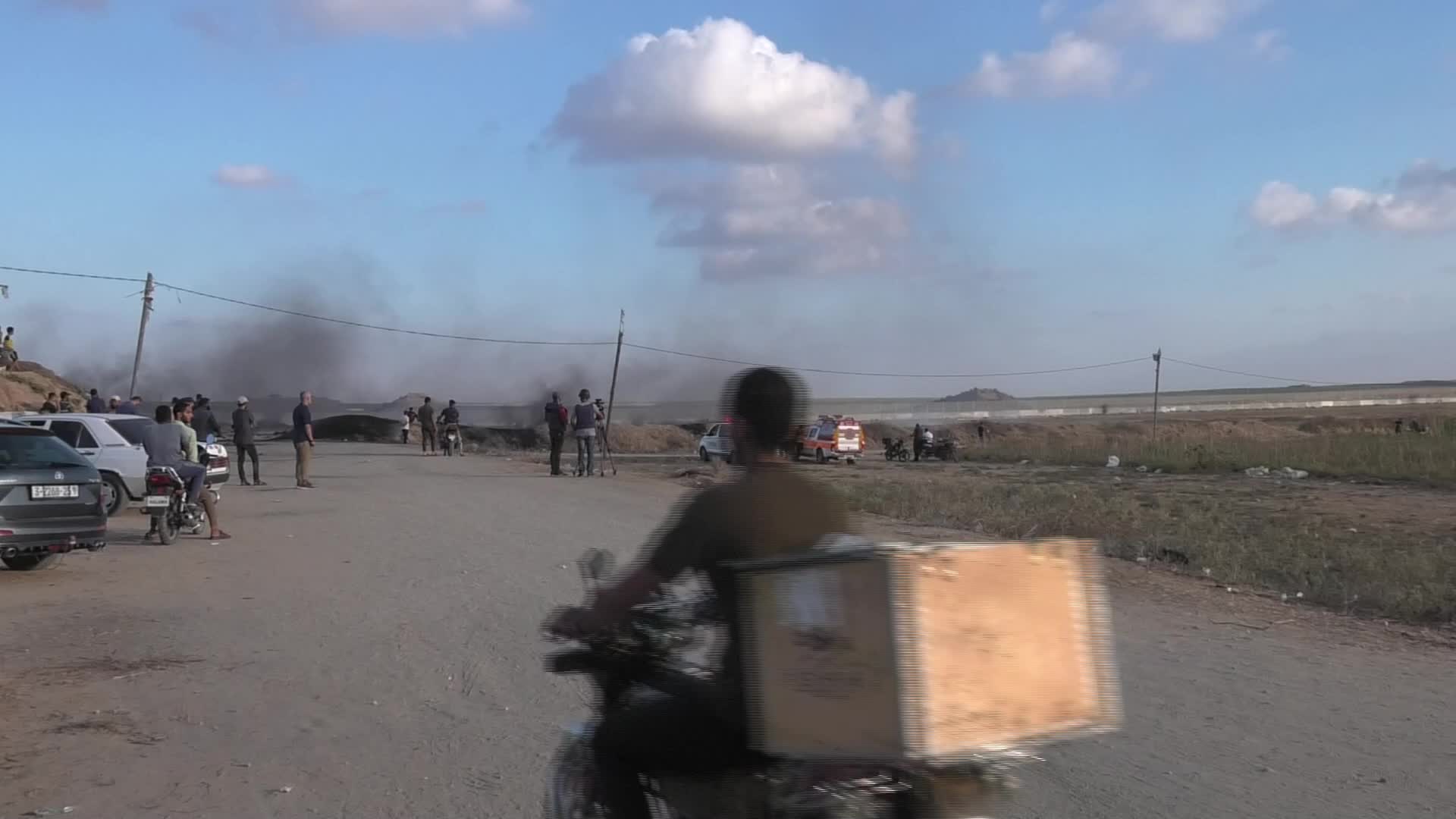 Clashes In Gaza at Palestine-Israel Border