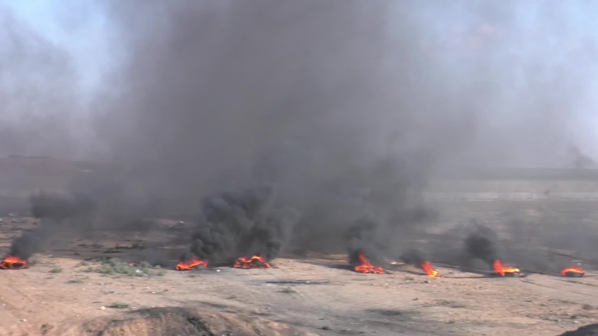 Clashes In Gaza at Palestine-Israel Border