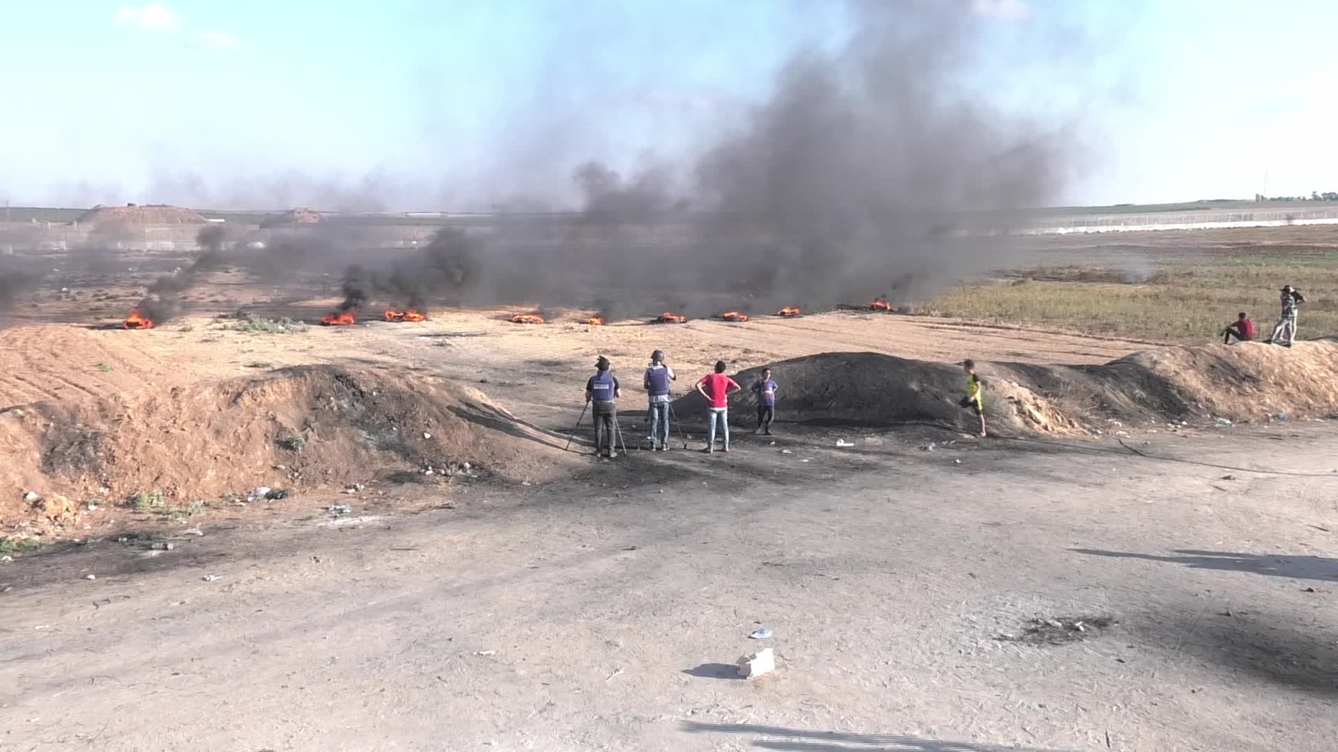 Clashes In Gaza at Palestine-Israel Border