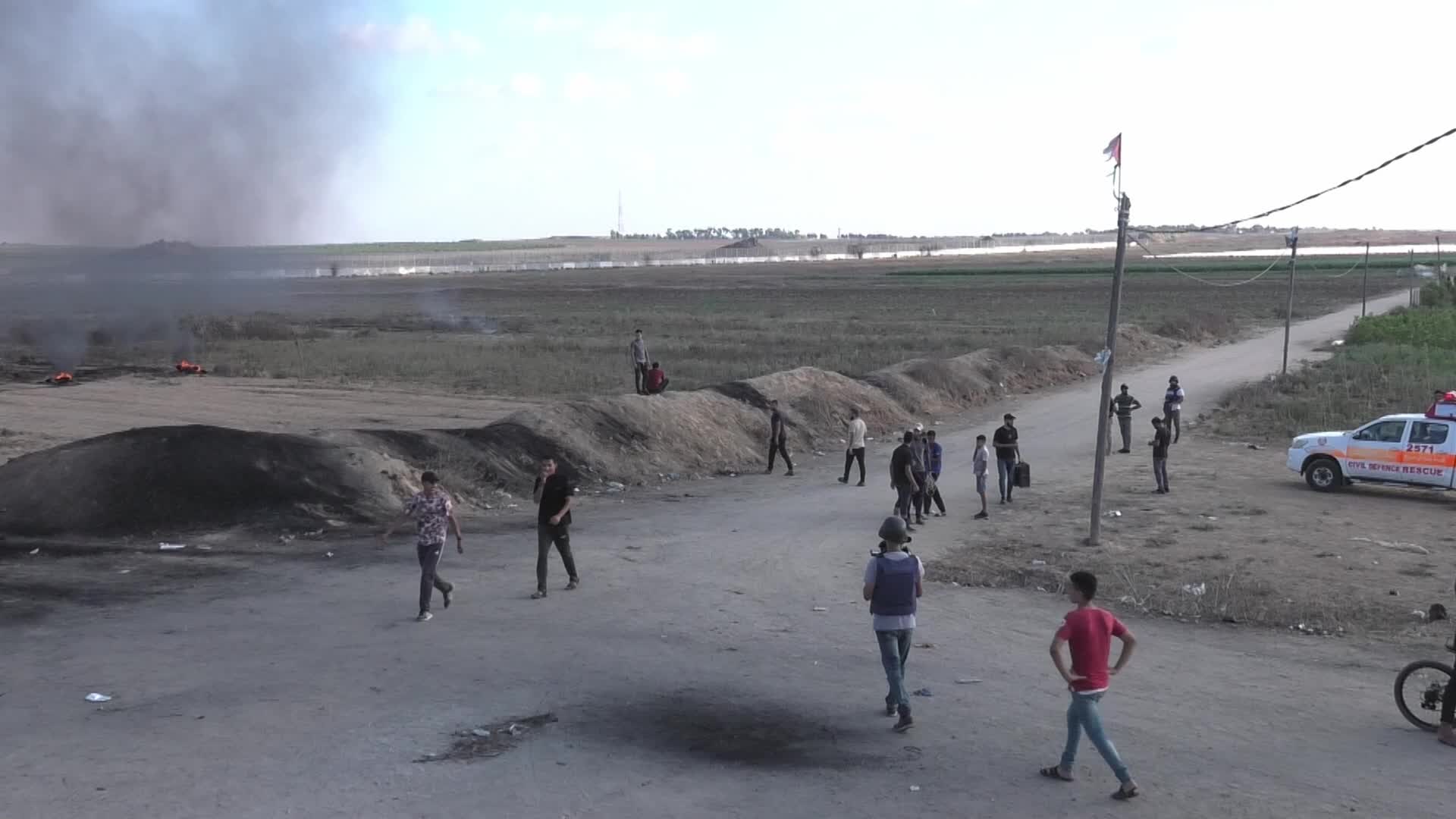 Clashes In Gaza at Palestine-Israel Border
