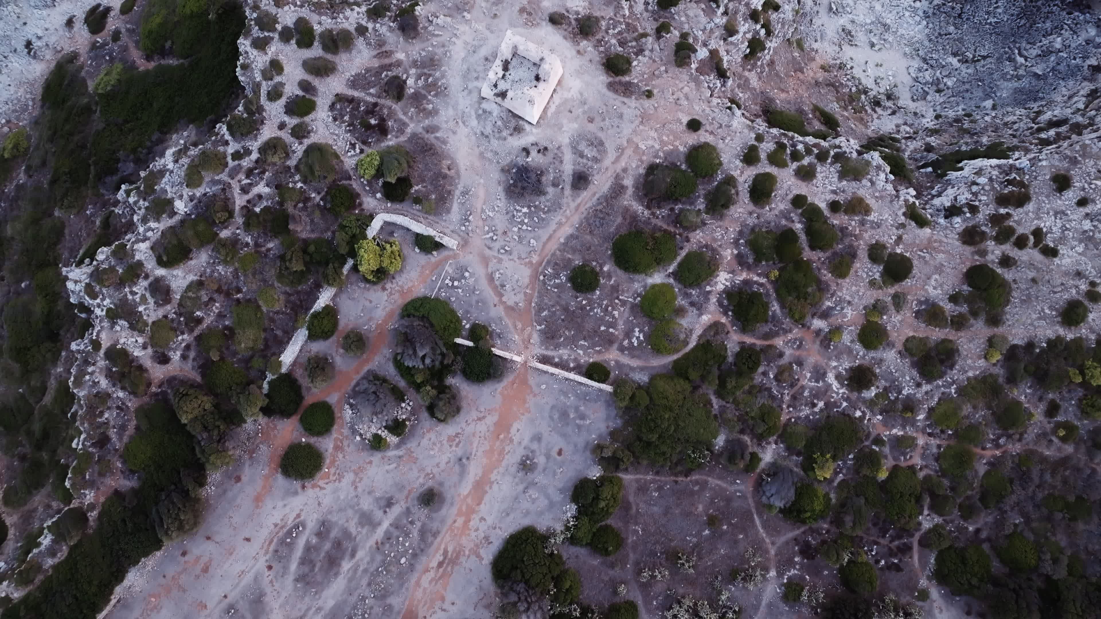Drone view of historic Torre Uluzzo, Salento